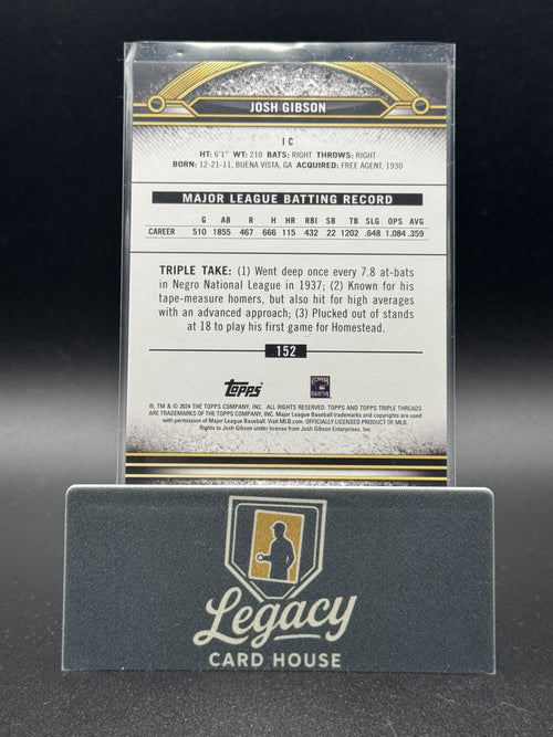 2024 Topps Triple Threads #152 Josh Gibson