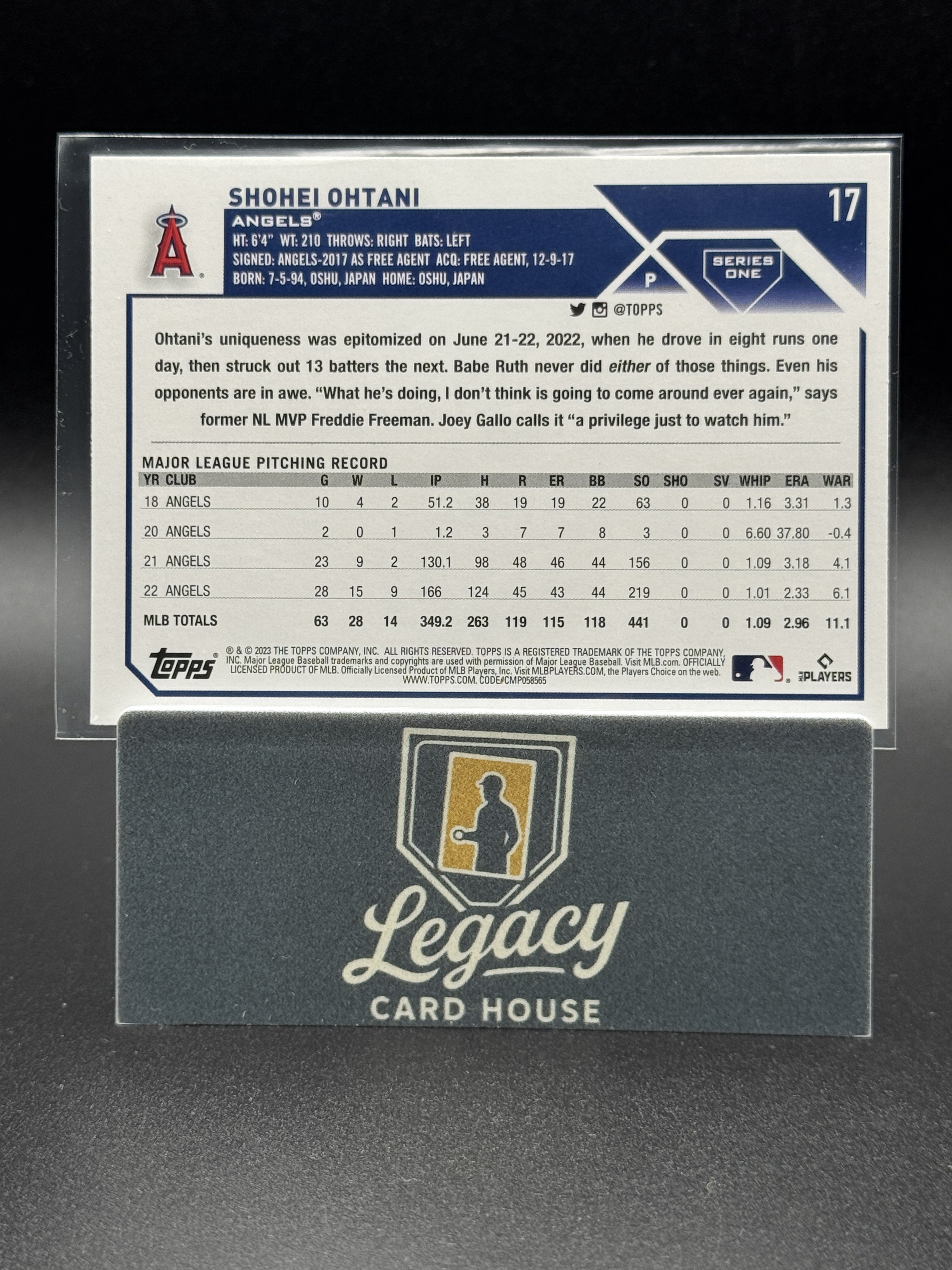 2023 Topps #17 Shohei Ohtani