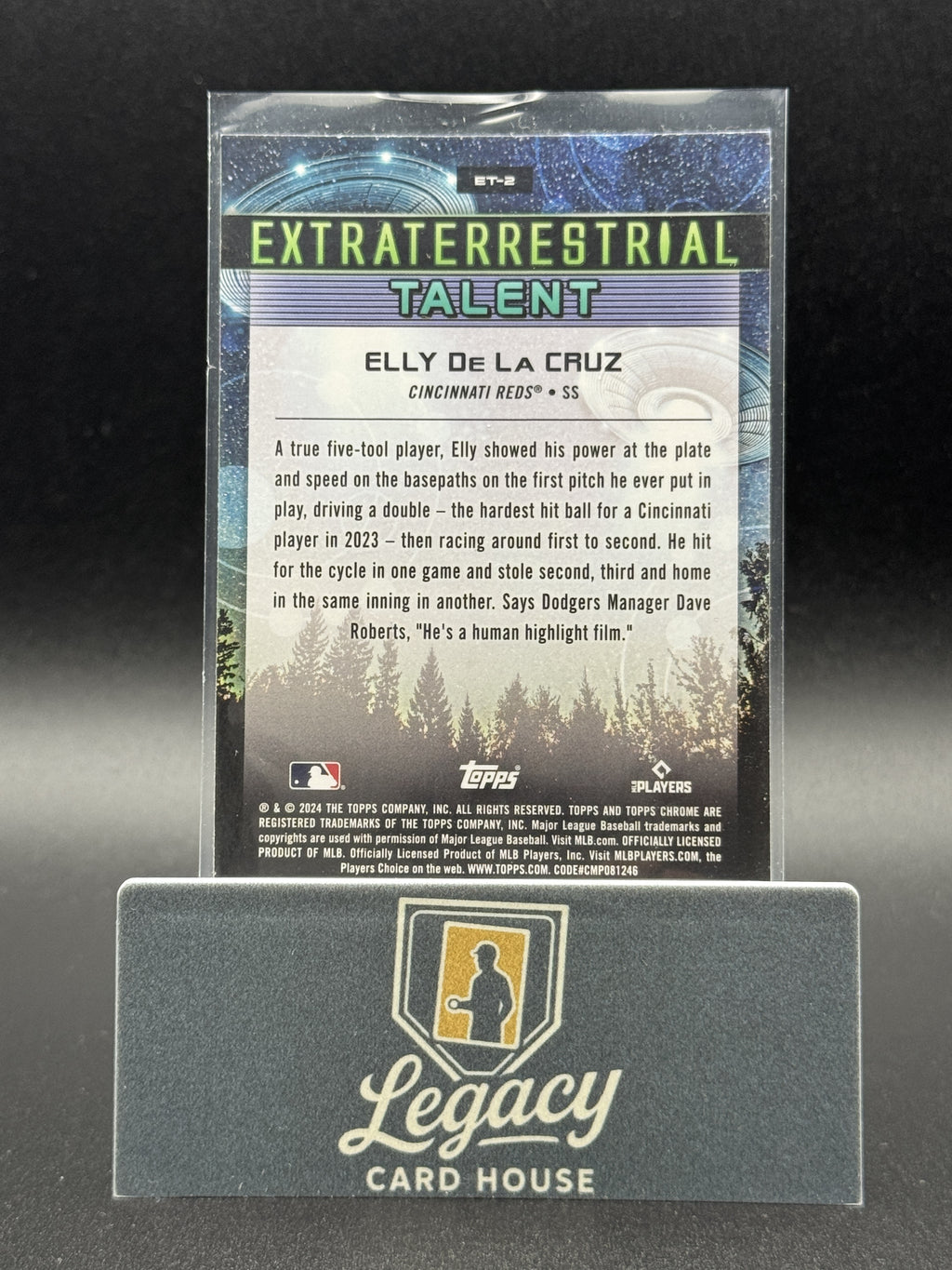 2024 Topps Chrome Cosmic #ET-2 Elly De La Cruz Extraterrestrial Talent