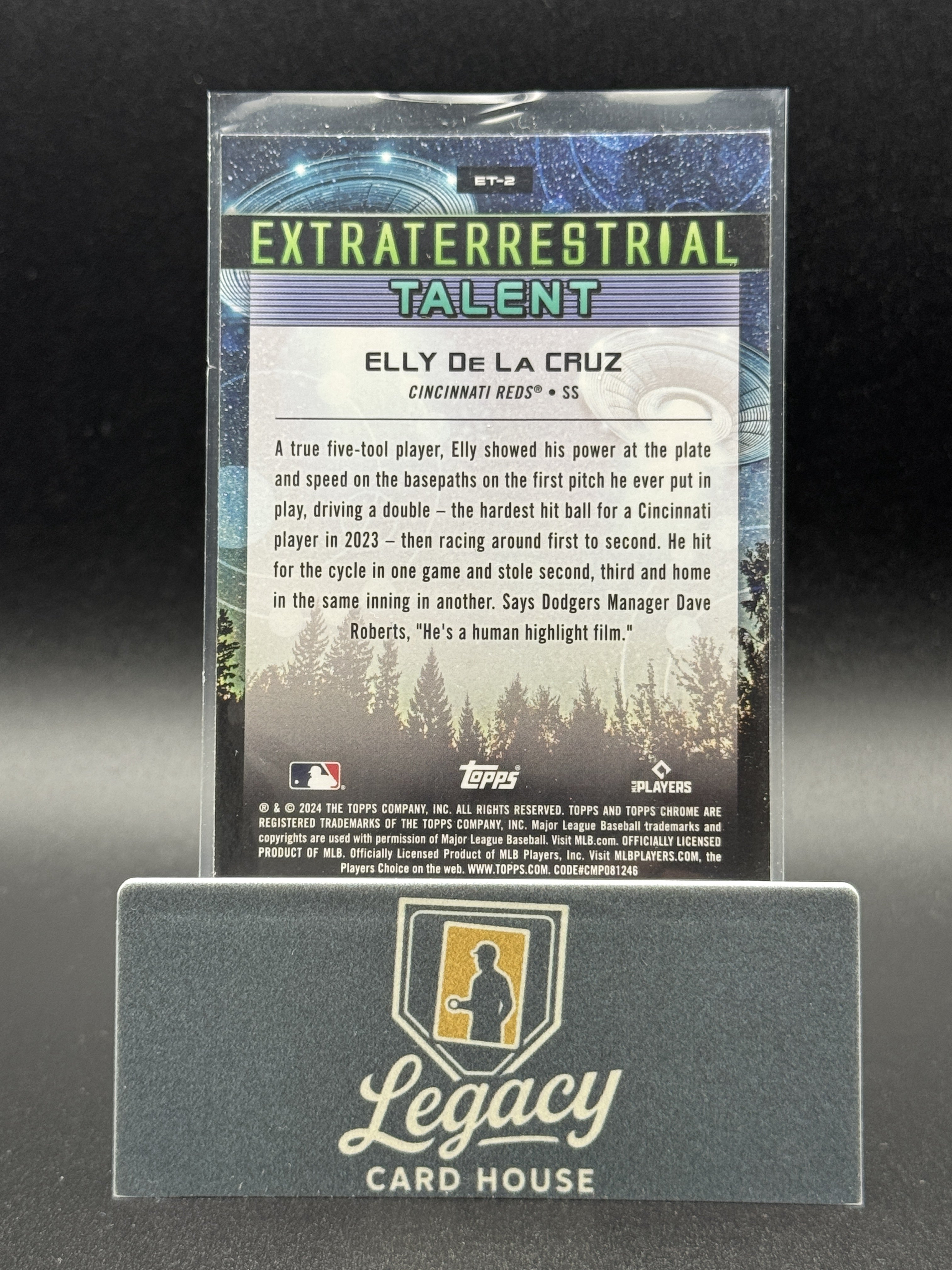 2024 Topps Chrome Cosmic #ET-2 Elly De La Cruz Extraterrestrial Talent