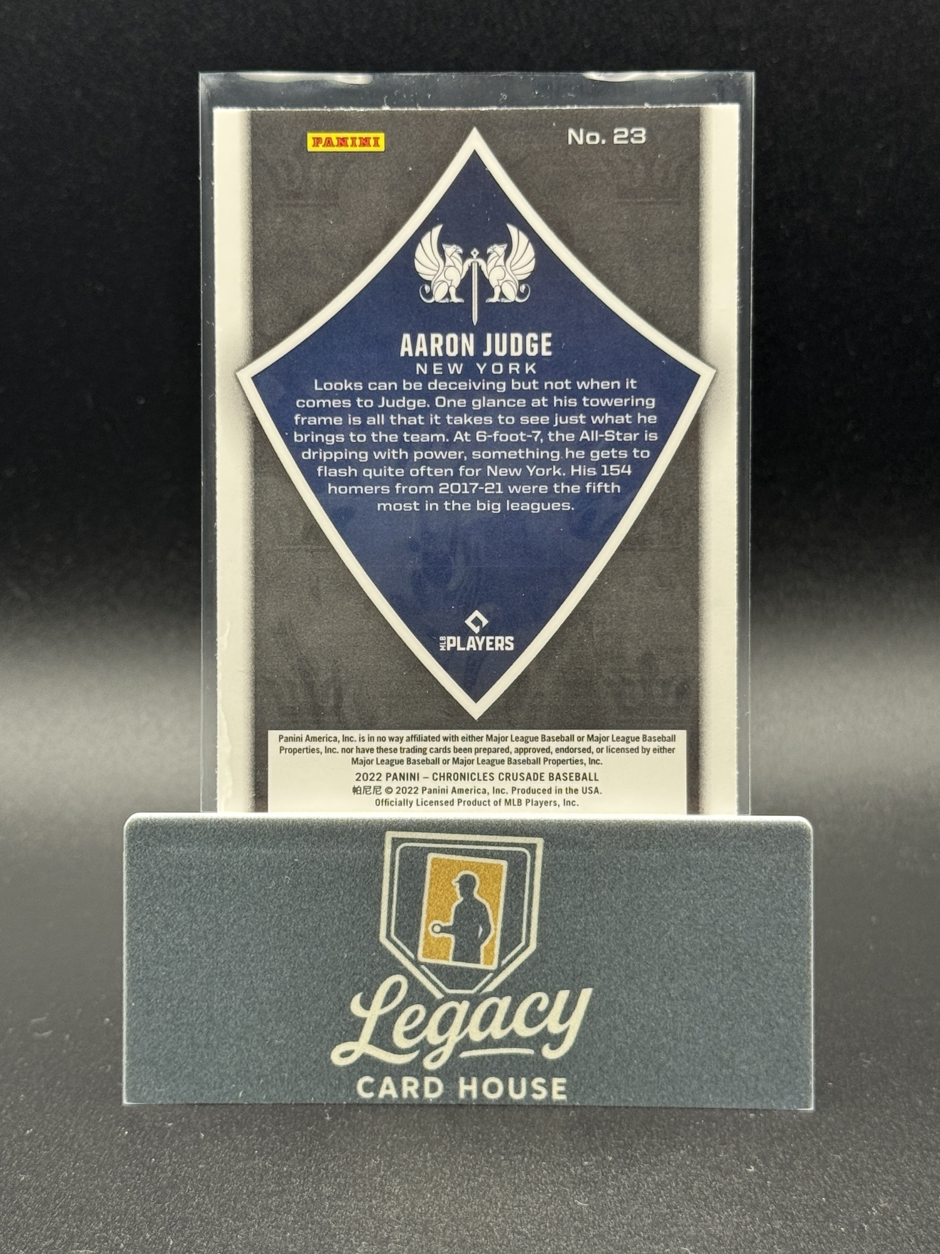 2022 Panini Chronicles #23 Aaron Judge Crusade