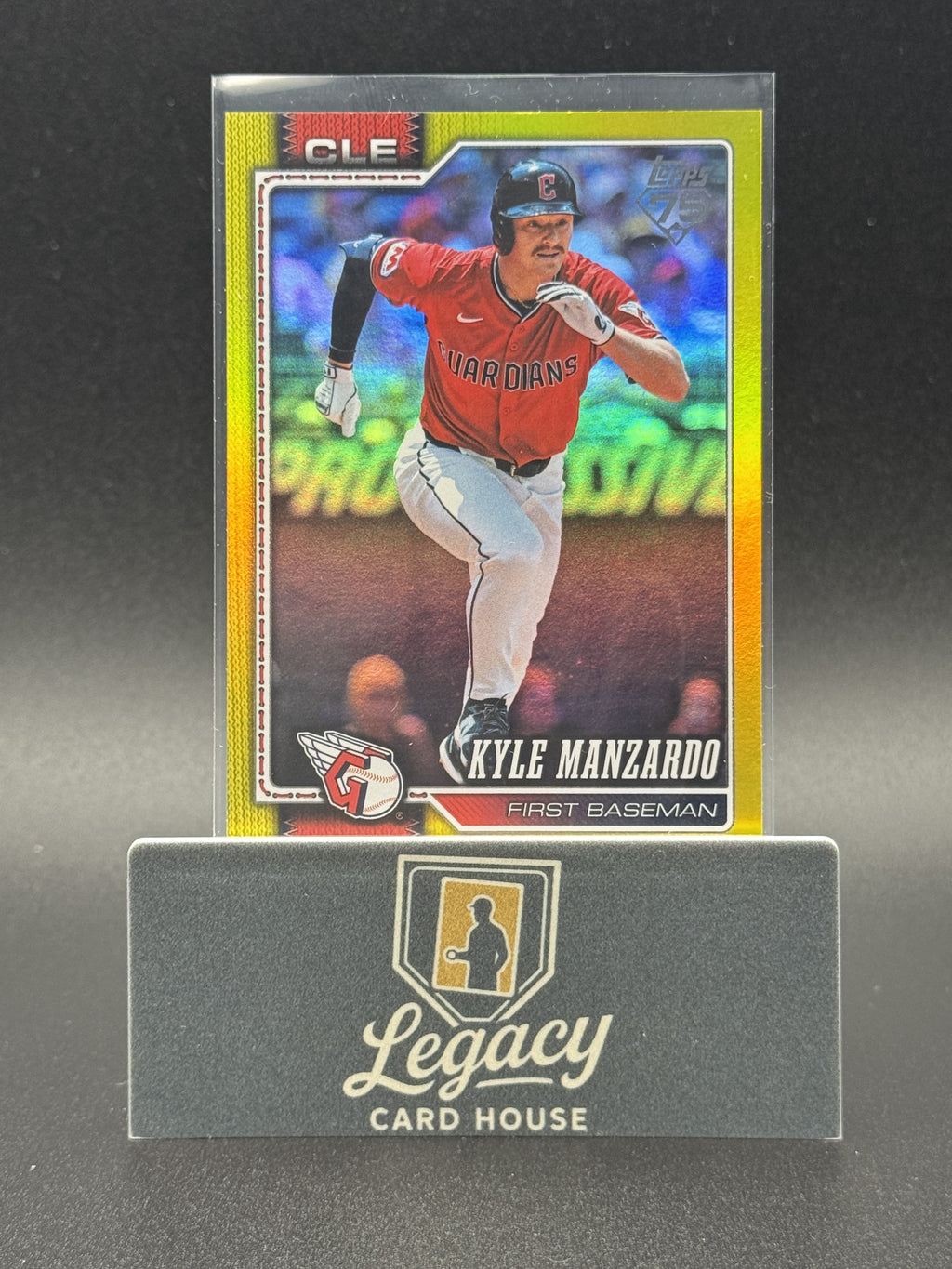 2026 Topps #309 Kyle Manzardo Yellow Holo Foil #/399