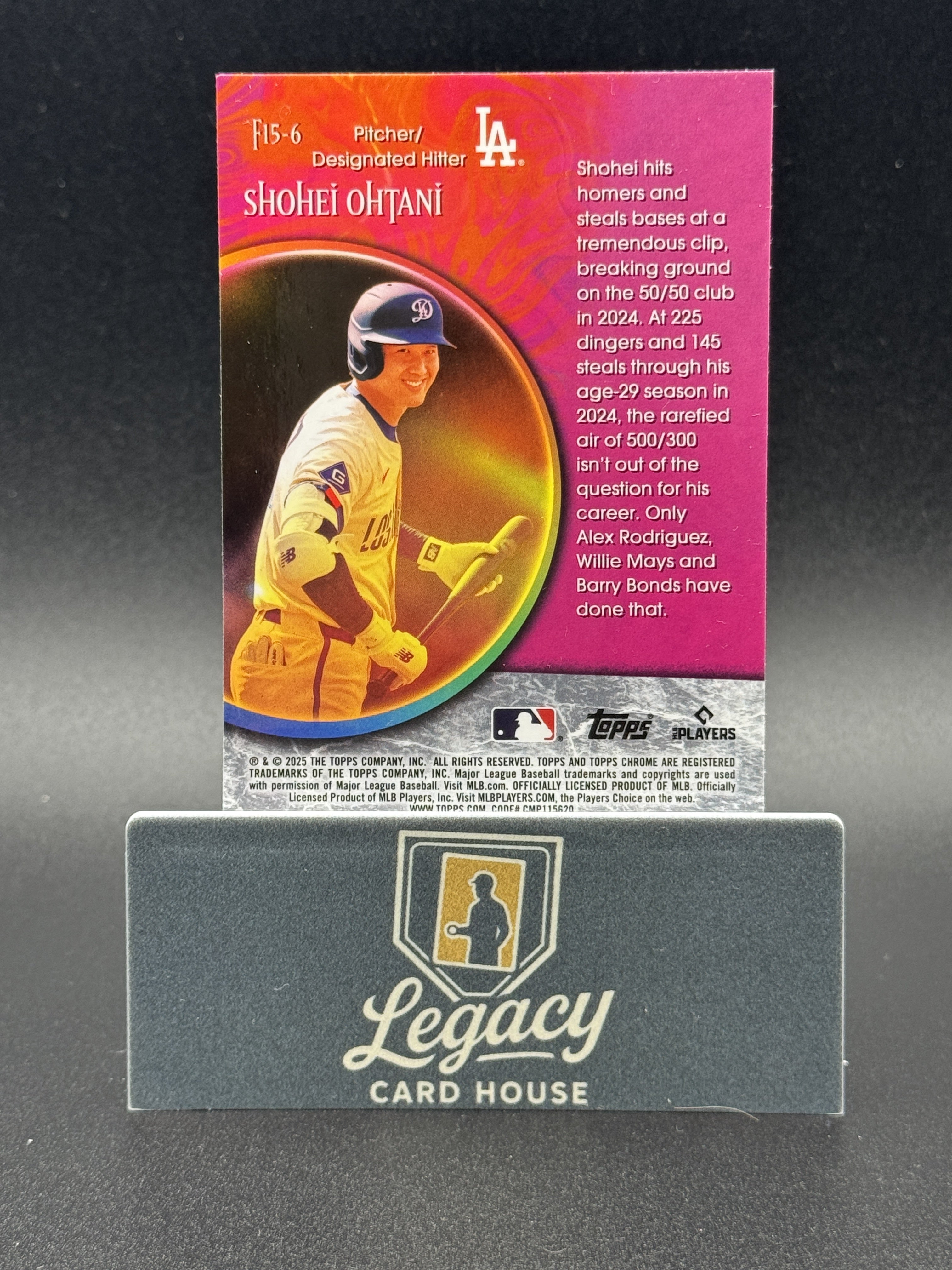 2025 Topps Chrome Update #F15-6 Shohei Ohtani Fortune 15