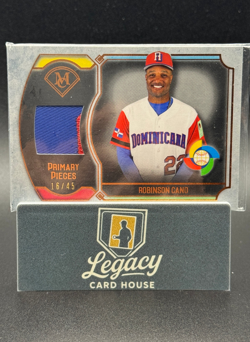 2017 Topps Museum Collection Robinson Cano Primary Pieces WBC Patch Copper #/45