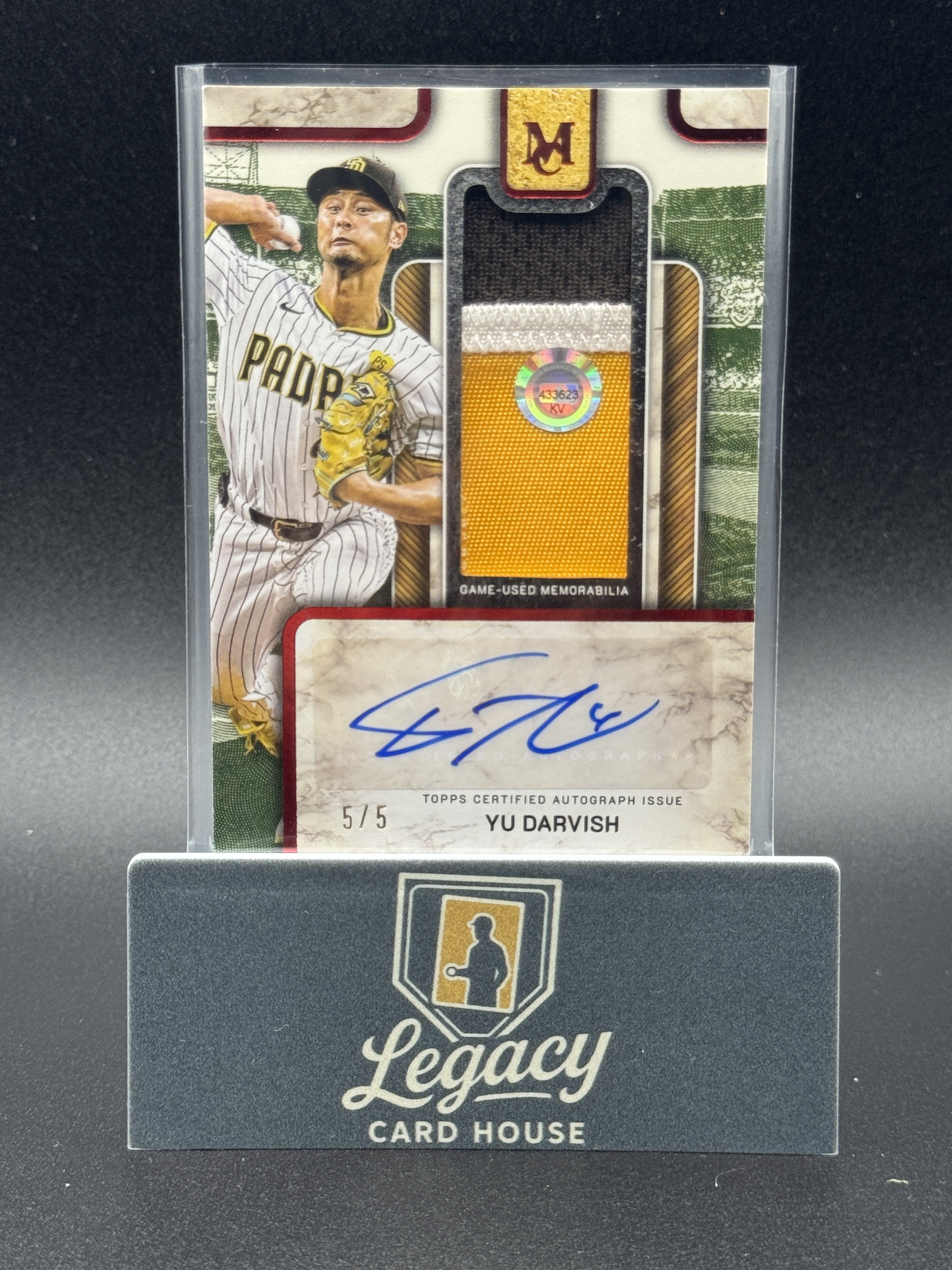 2025 Topps Museum Collection Yu Darvish MLB Auth. Relic Autograph Cards Ruby
