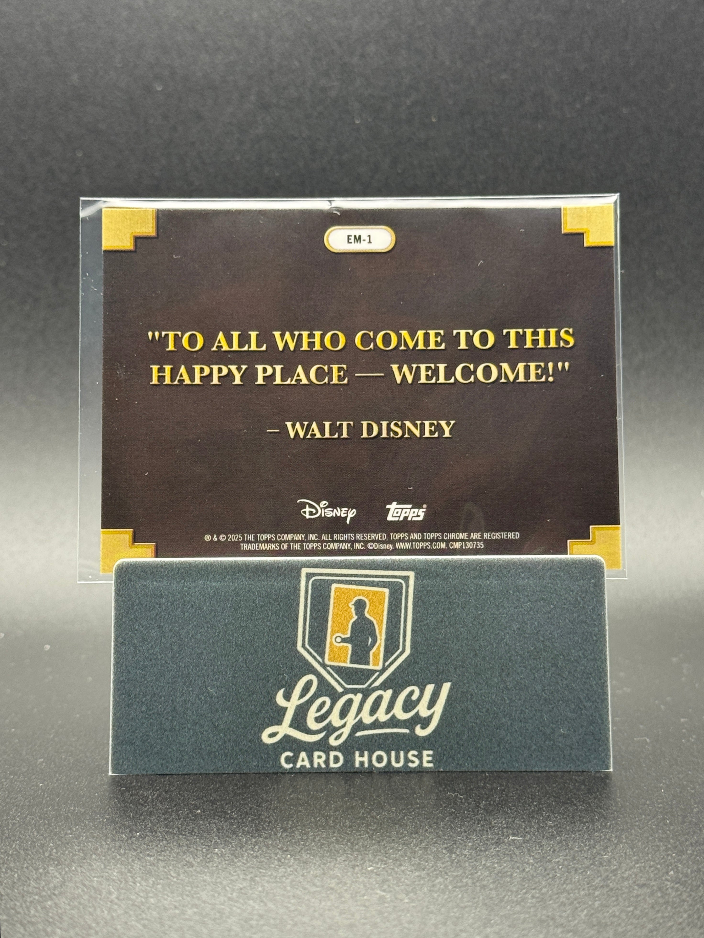 2025 Topps Disneyland 70th Anniversary #EM-1 Entrance to Magic Chrome