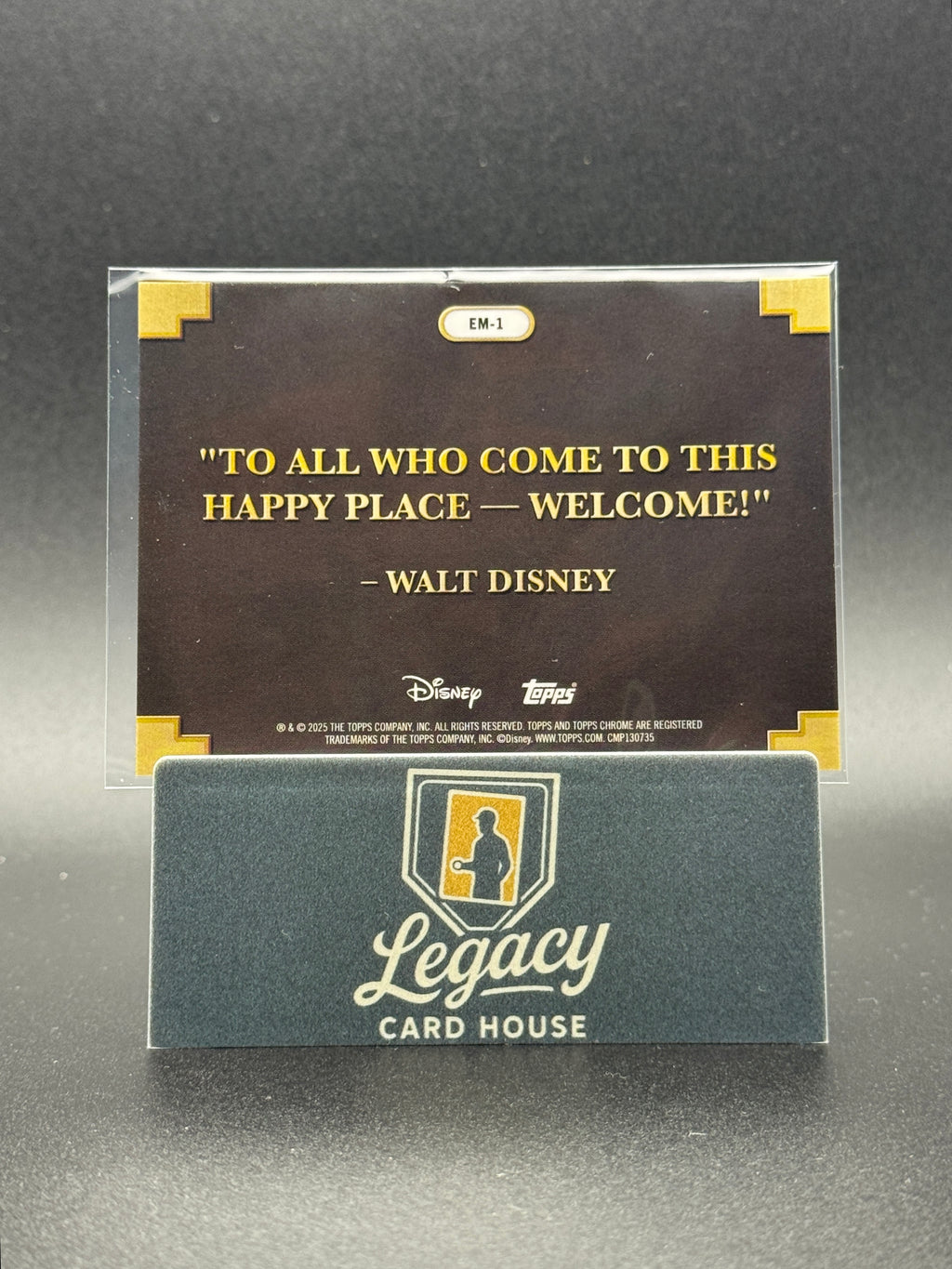 2025 Topps Disneyland 70th Anniversary #EM-1 Entrance to Magic Chrome