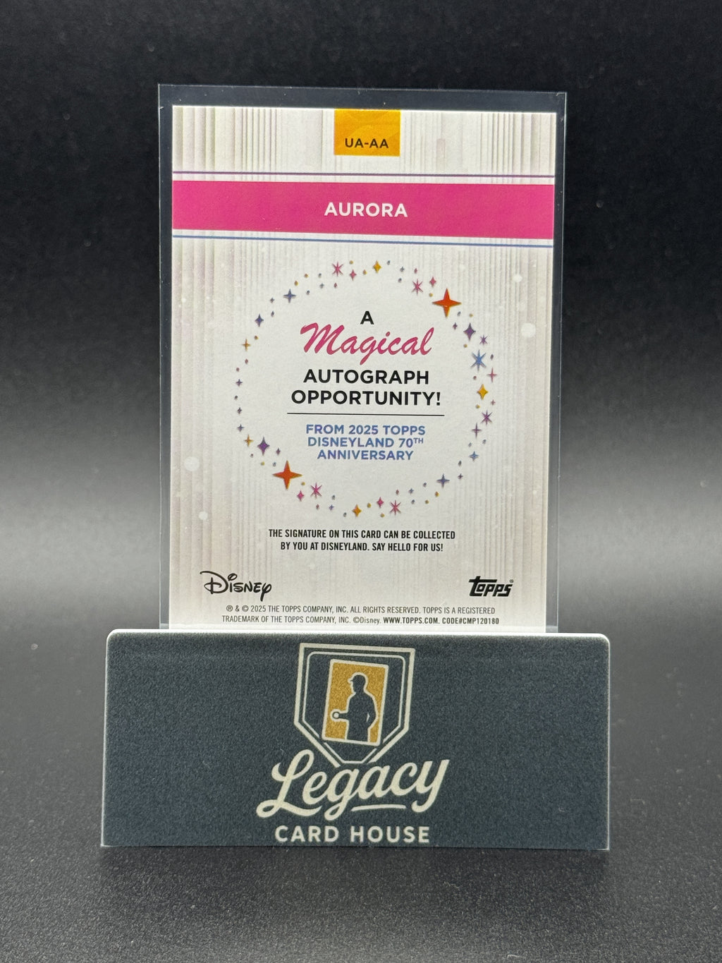 2025 Topps Disneyland 70th Anniversary - Aurora Autograph Opportunity #UA-AA