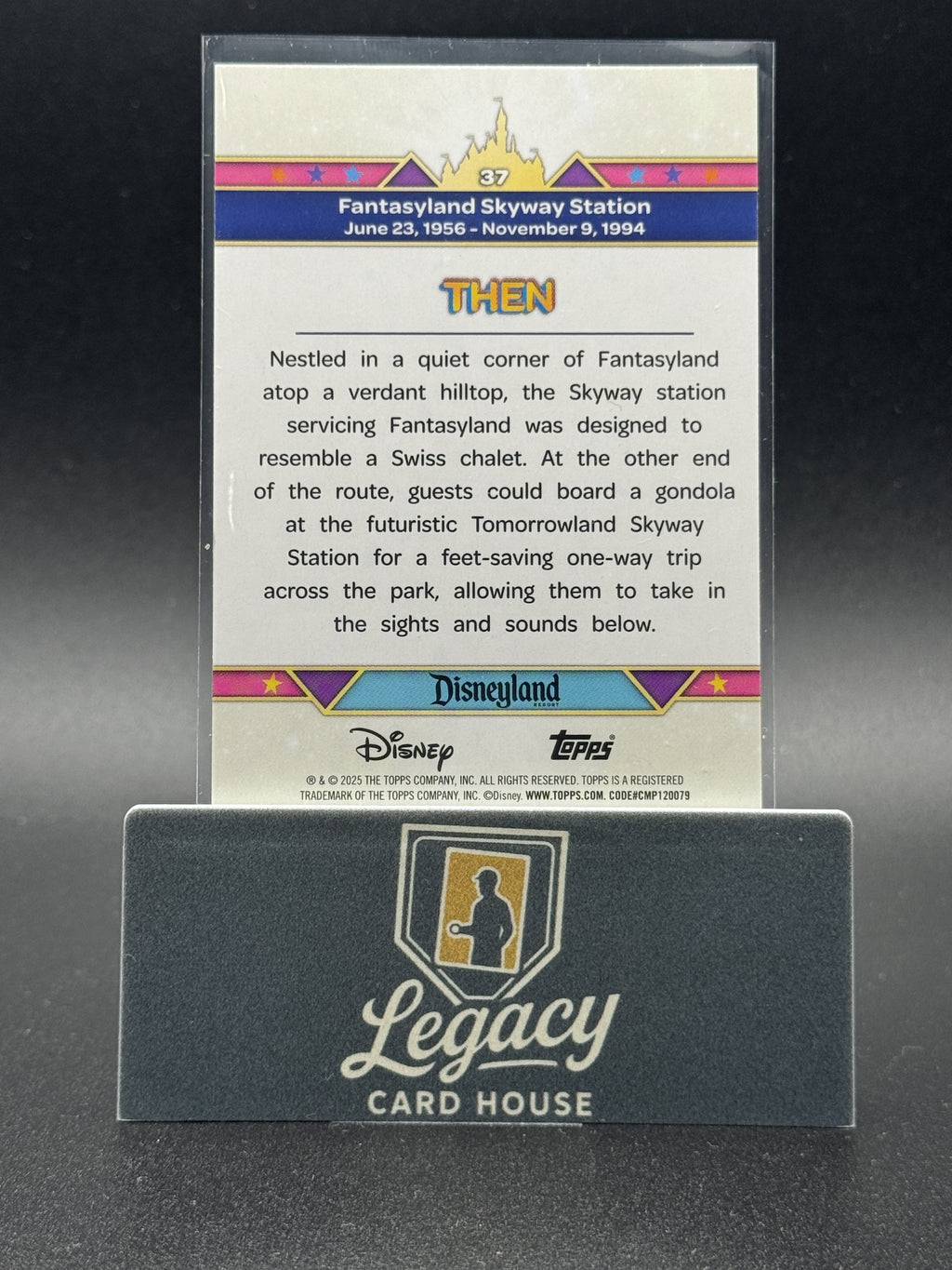 2025 Topps Disneyland 70th Anniversary Fantasyland Skyway Station Pink Shimmer