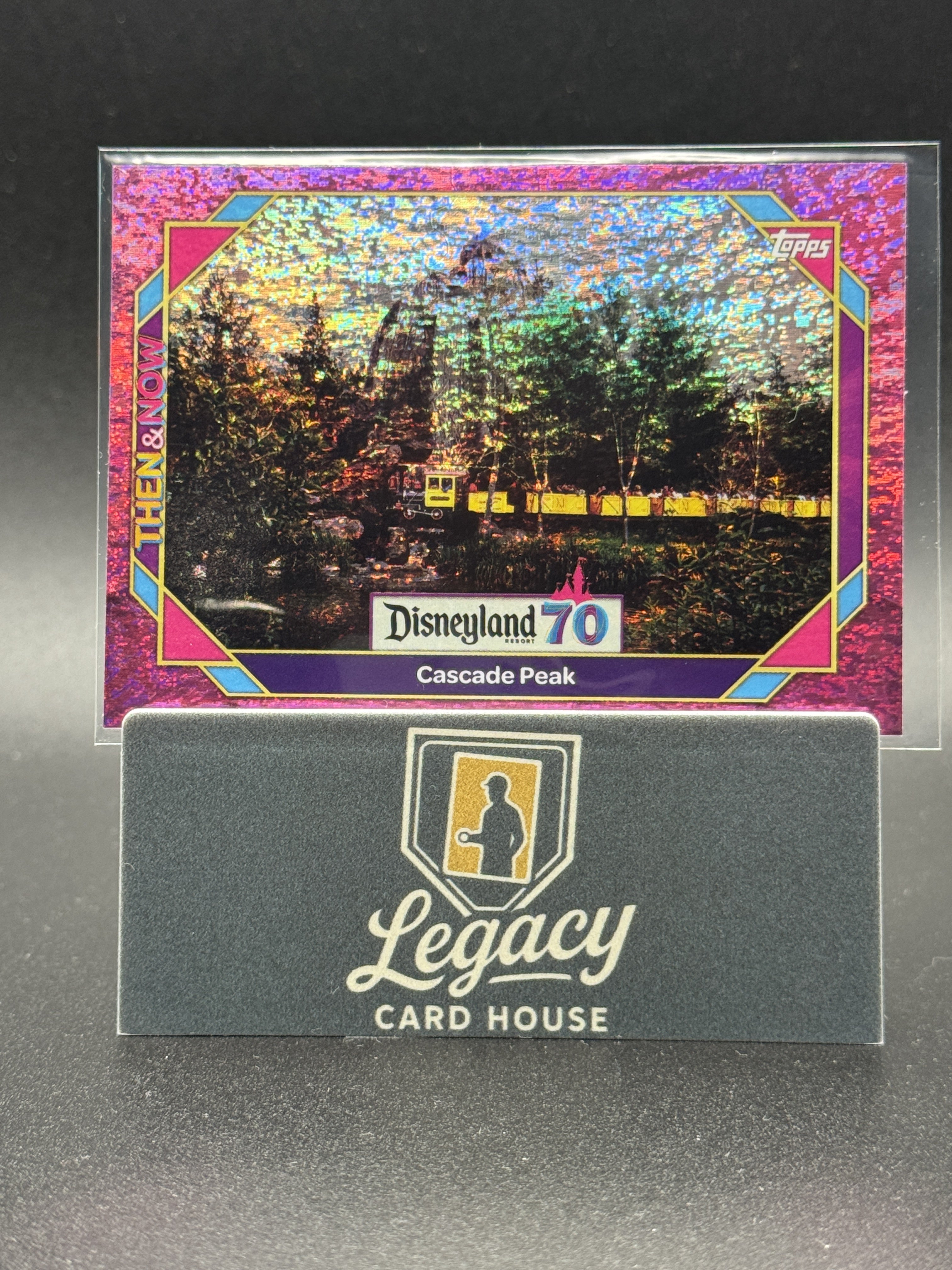 2025 Topps Disneyland 70th Anniversary #18 Cascade Peak Pink Shimmer Foil