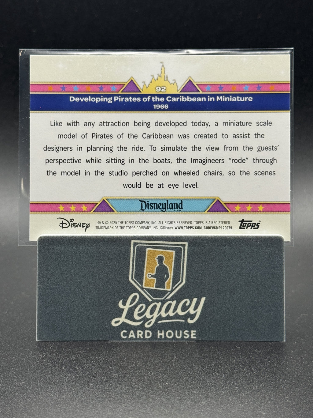 2025 Topps Disneyland 70th #92-Developing Pirates Of The Carribean Pink Shimmer