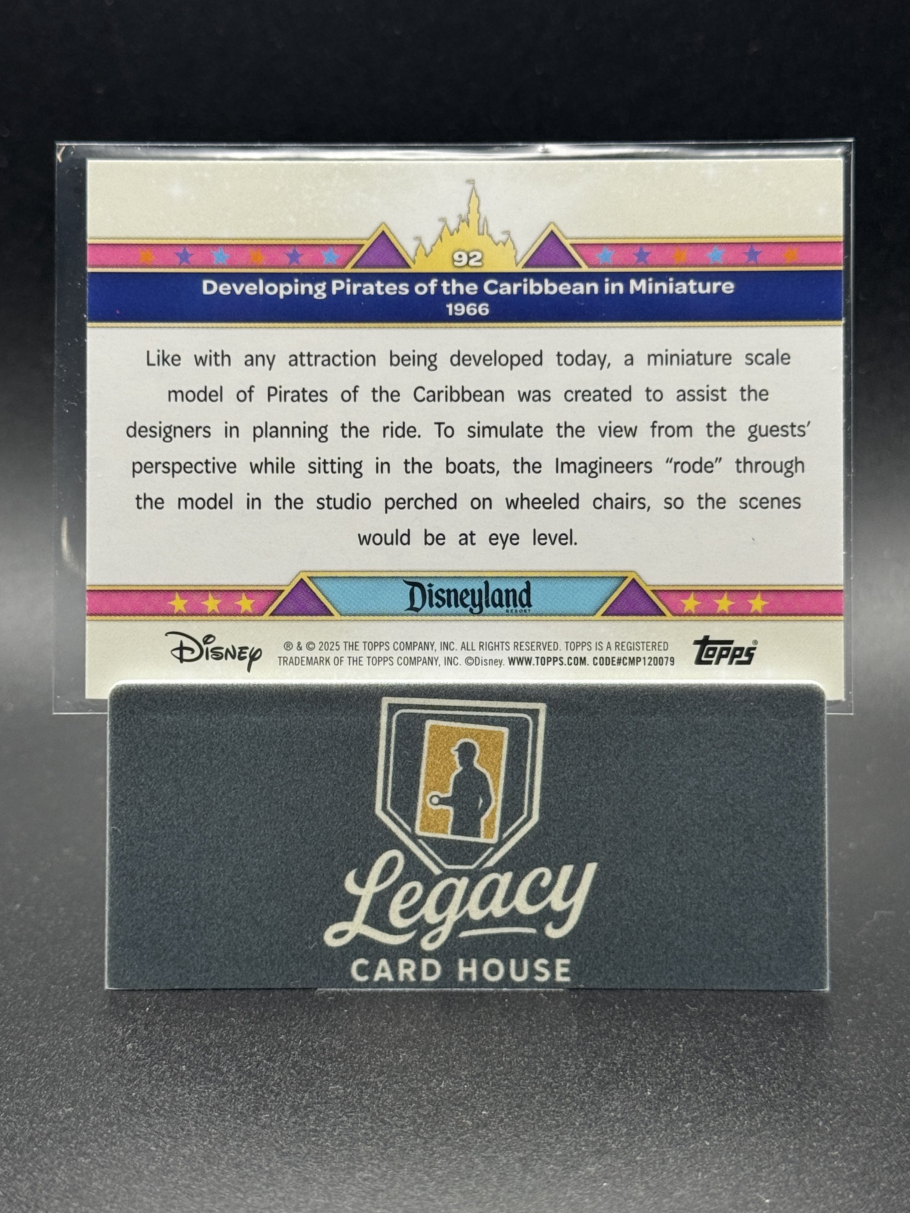 2025 Topps Disneyland 70th #92-Developing Pirates Of The Carribean Pink Shimmer