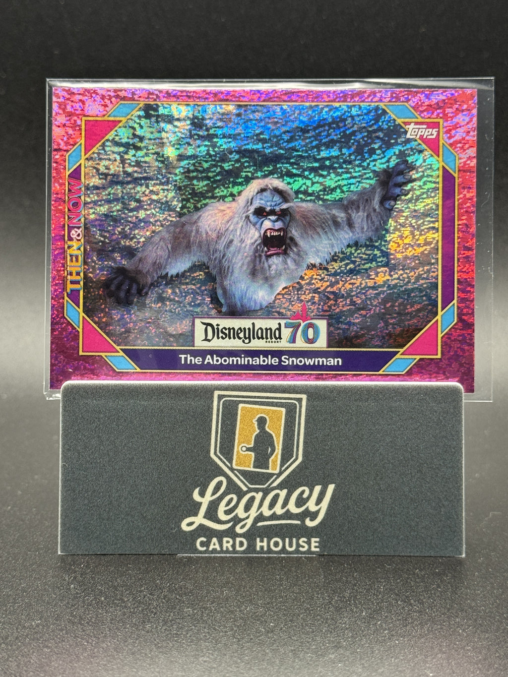 2025 Topps Disneyland 70th Anniversary Abominable Snowman Pink Shimmer Foil