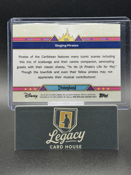 2025 Topps Disneyland 70th Anniversary #131 Singing Pirates Red and White Bulb
