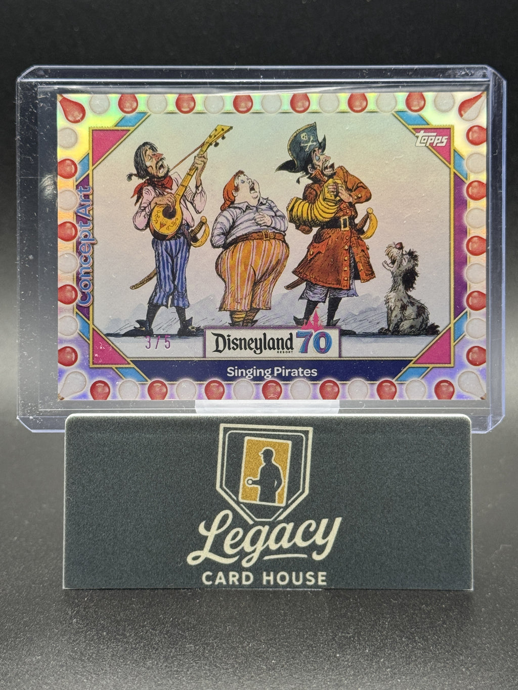 2025 Topps Disneyland 70th Anniversary #131 Singing Pirates Red and White Bulb