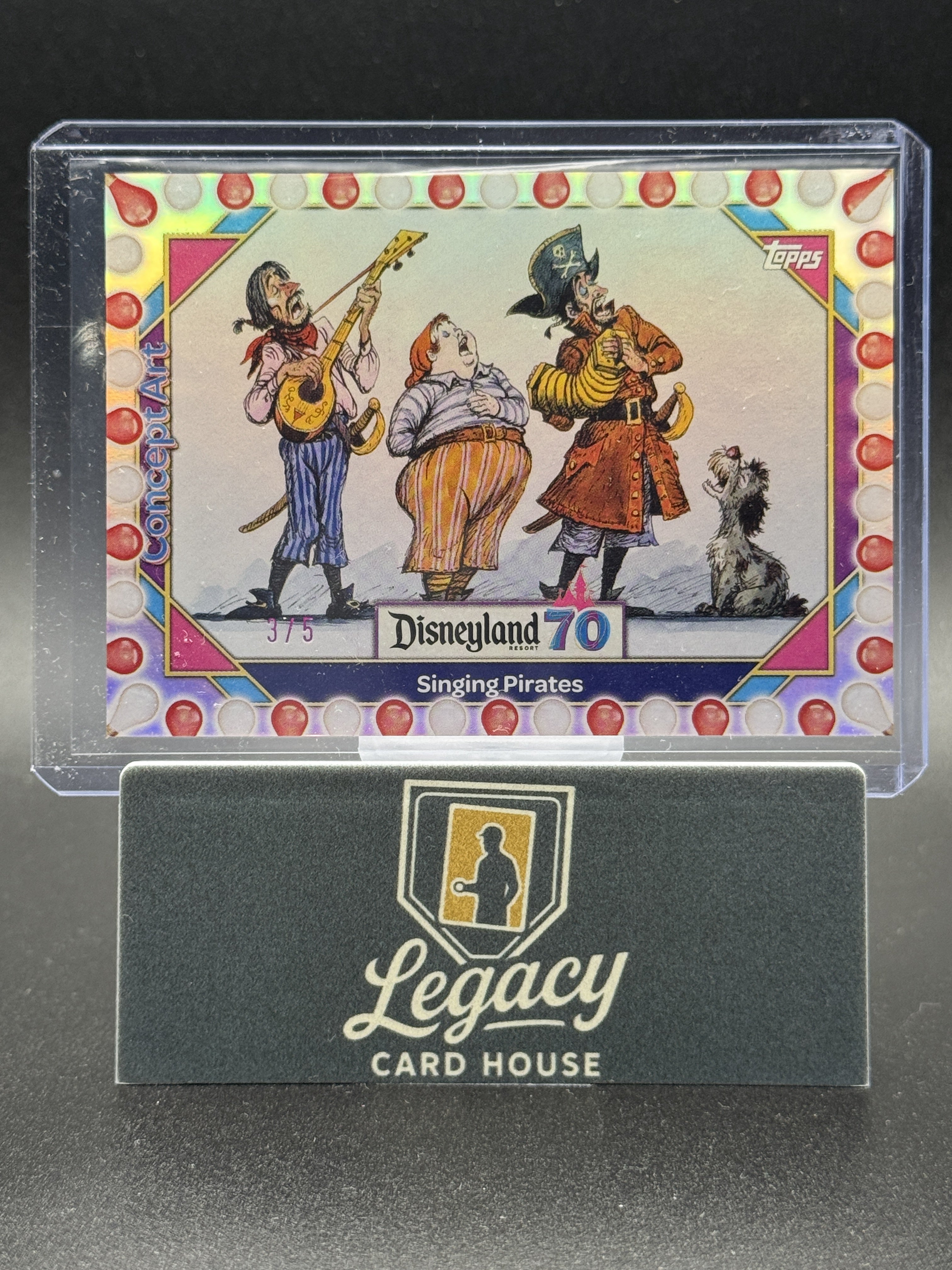 2025 Topps Disneyland 70th Anniversary #131 Singing Pirates Red and White Bulb