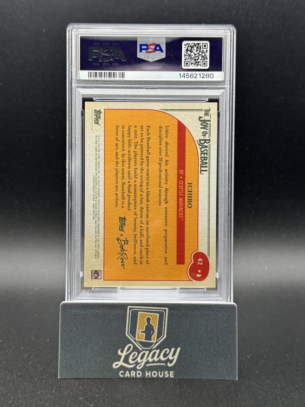 2023 Topps x Bob Ross: The Joy of Baseball #42 Ichiro PSA 10