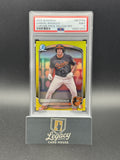 2025 Bowman #BCP-109 Samuel Basallo Chrome Prospects Yellow Refractor PSA 9 #/75