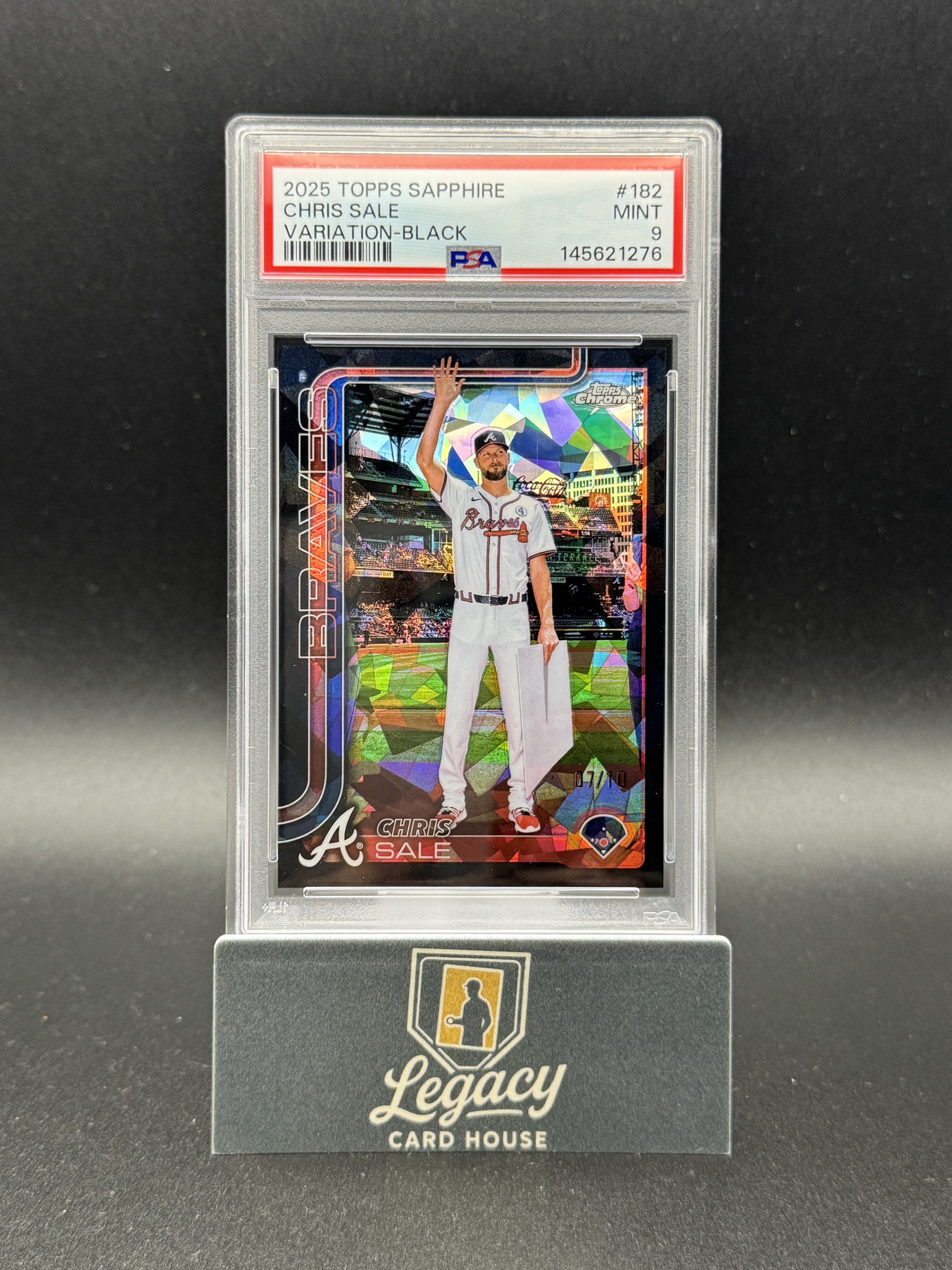 2025 Topps Chrome Sapphire Edition #182 Chris Sale Black PSA 9 #/10