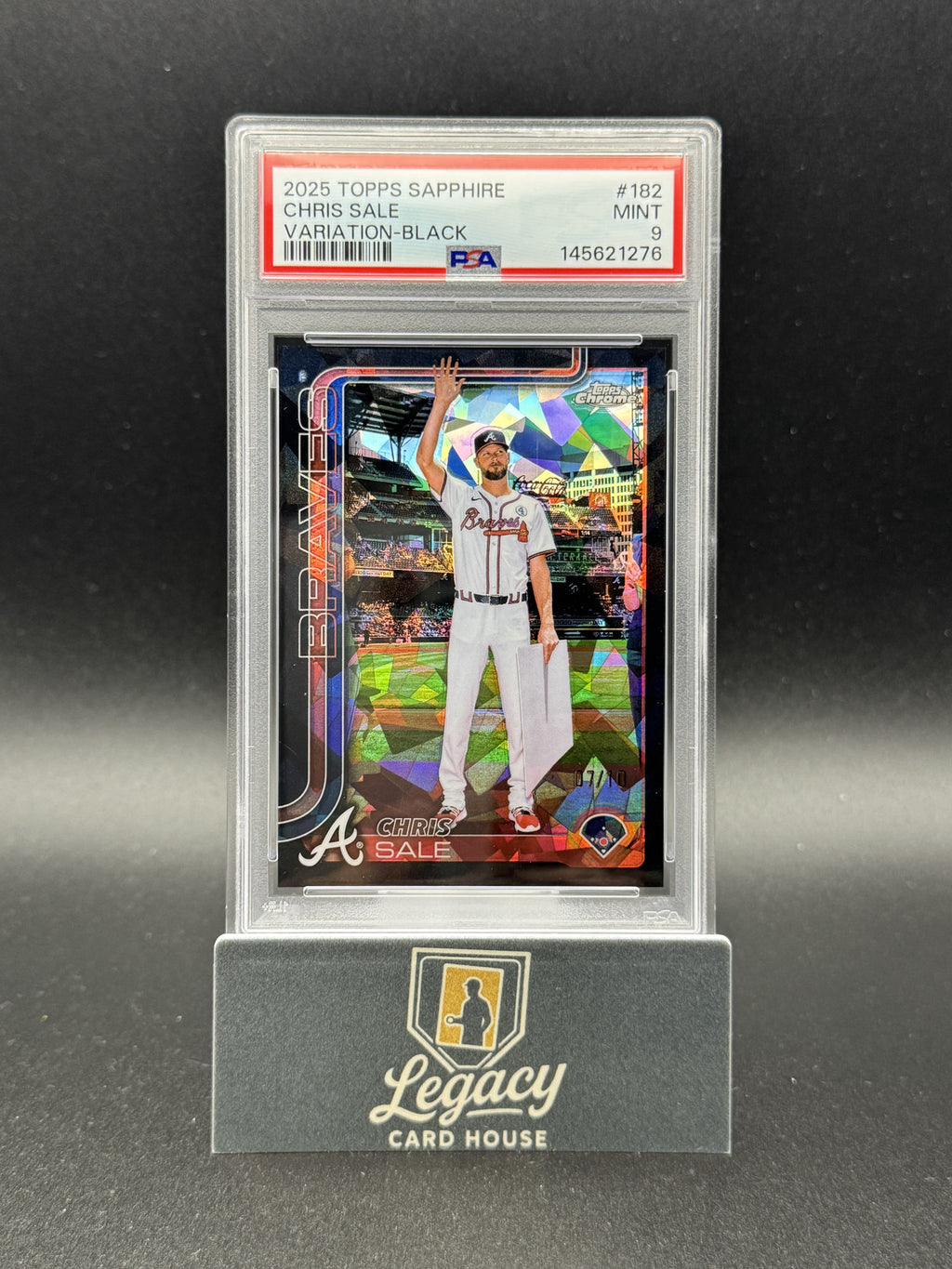 2025 Topps Chrome Sapphire Edition #182 Chris Sale Black PSA 9 #/10