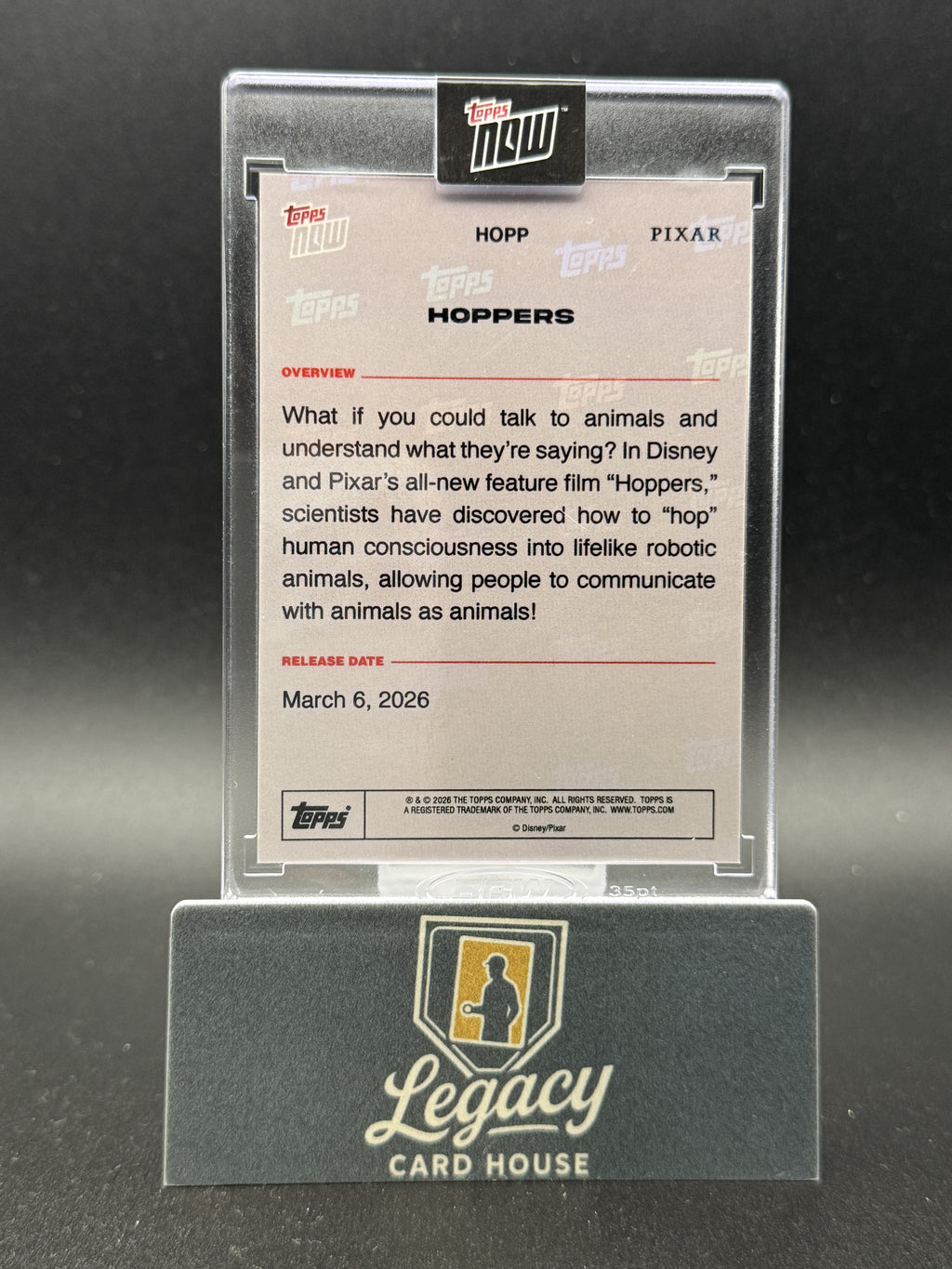 2026 Topps Now Disney #HOPP Hoppers Green Foil