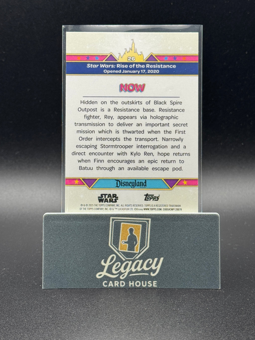 2025 Topps Disneyland 70th Anniversary Star Wars: Rise of the Resistance Rainbow