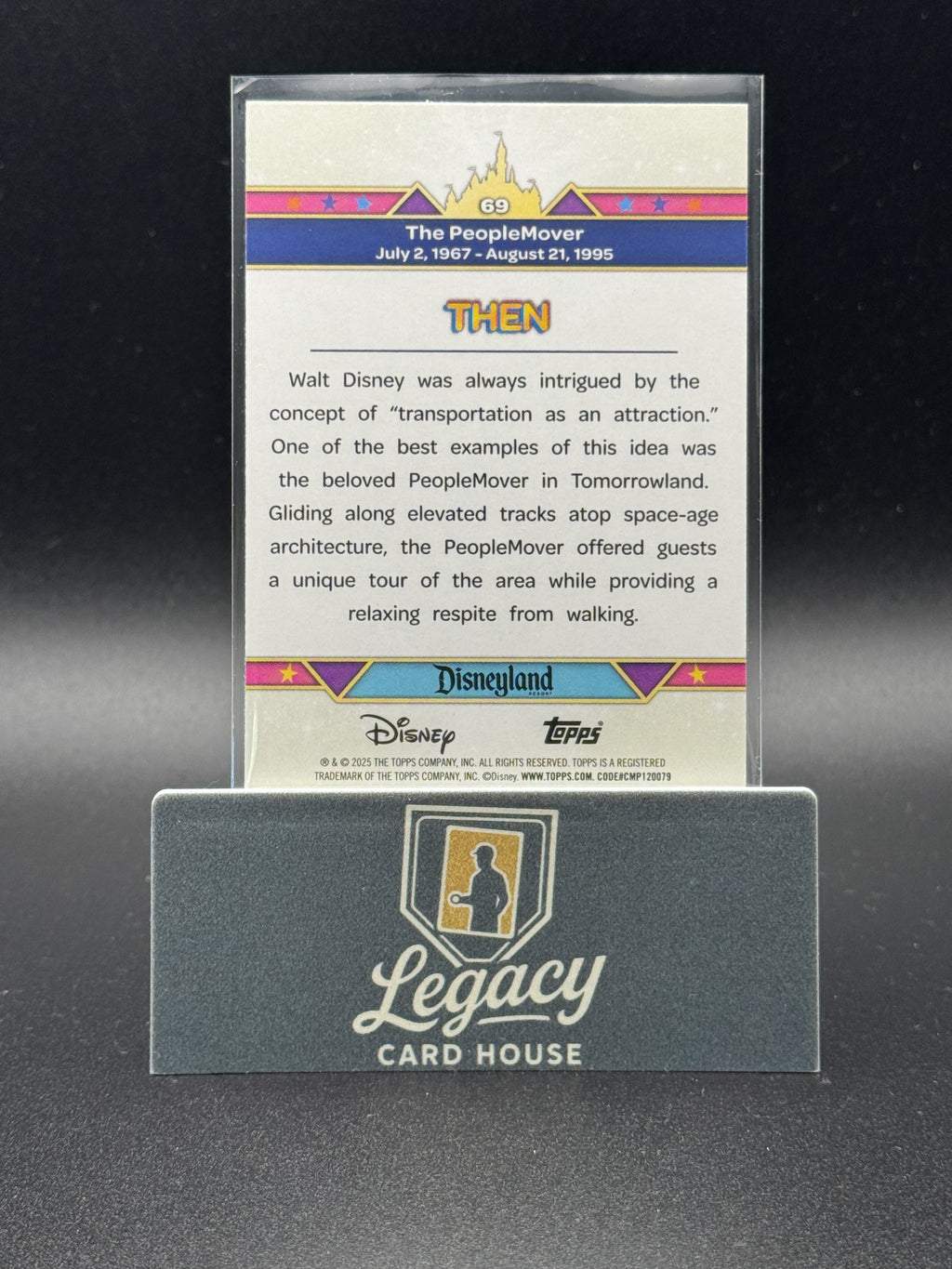 2025 Topps Disneyland 70th Anniversary #69 The PeopleMover Rainbow Foil