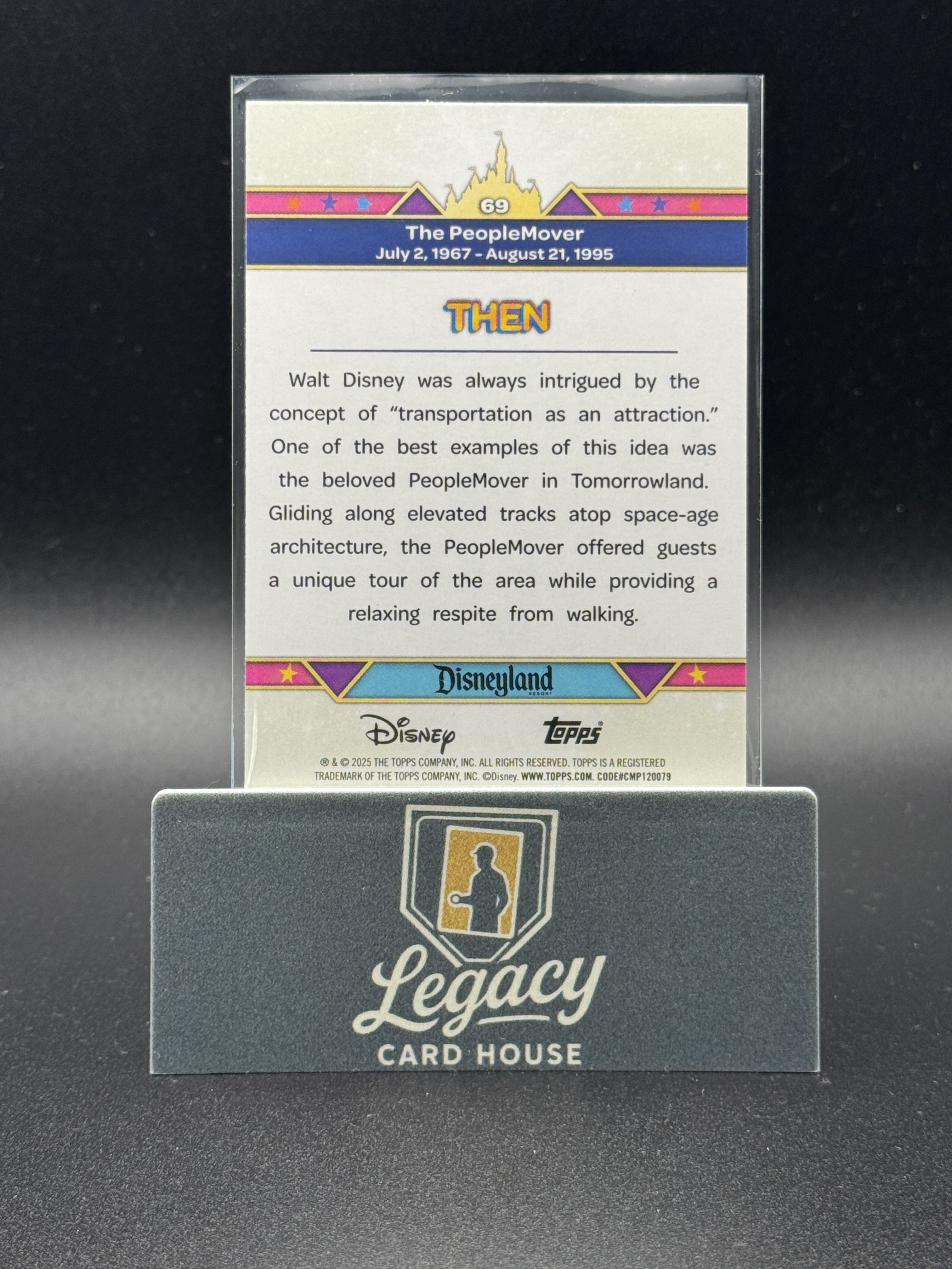2025 Topps Disneyland 70th Anniversary #69 The PeopleMover Rainbow Foil