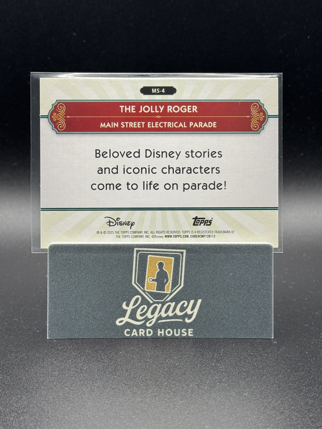 2025 Topps Disneyland 70th #MS-4 Jolly Roger From Silver Screen to Main Street
