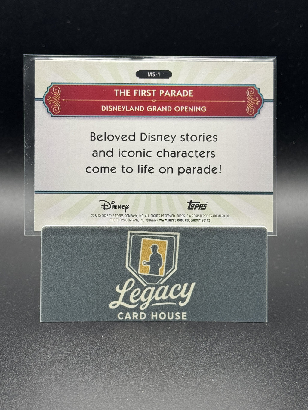 2025 Topps Disneyland 70th MS-1 First Parade Silver Screen to Main Street