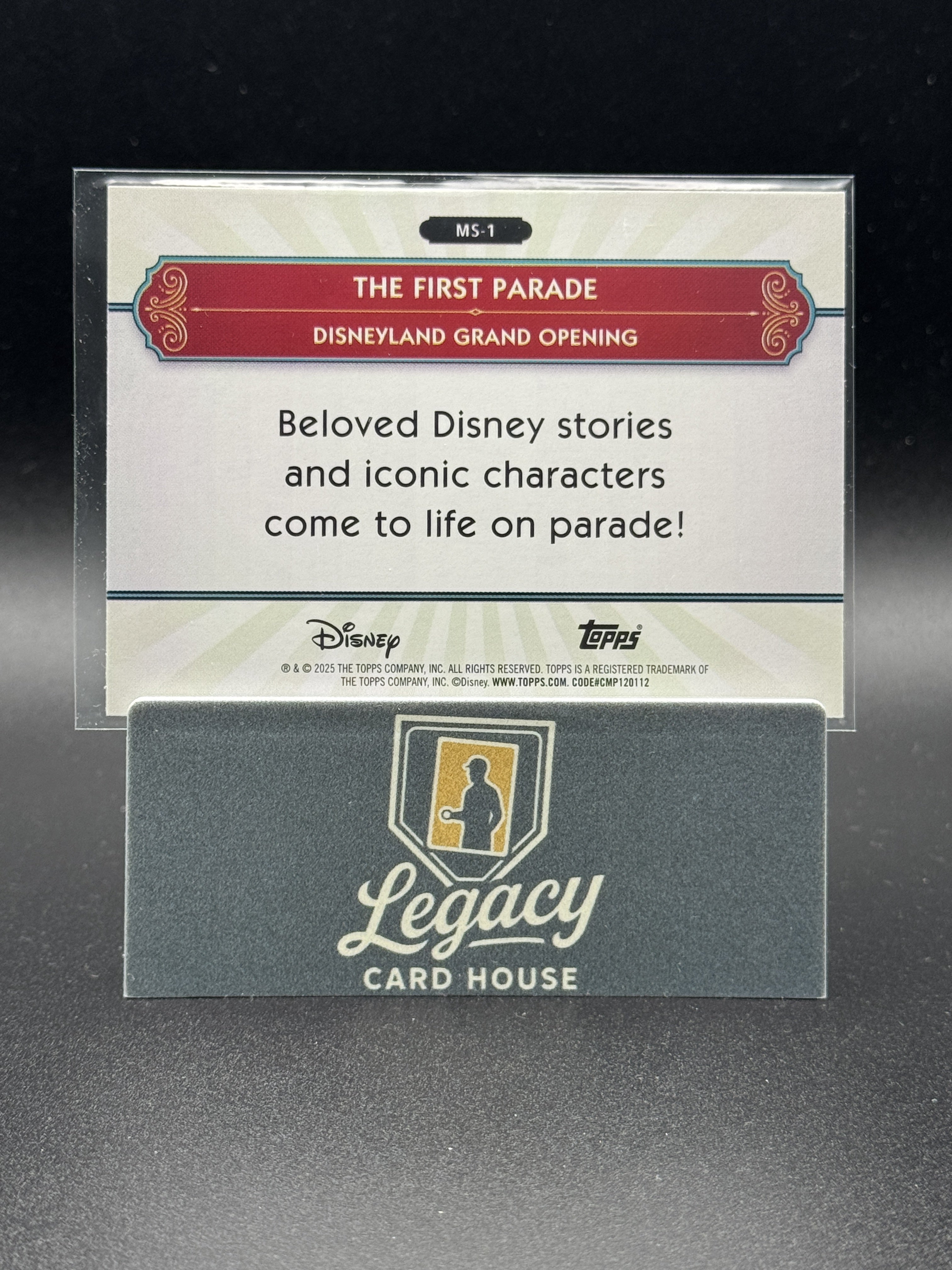 2025 Topps Disneyland 70th MS-1 First Parade Silver Screen to Main Street