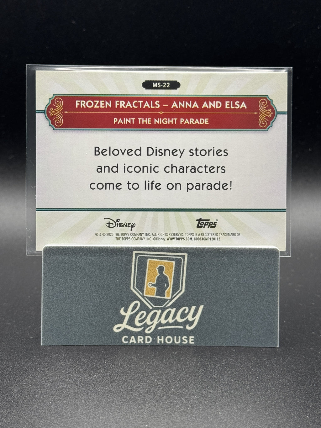 2025 Topps Disneyland 70th Anniversary #MS-22 Anna and Elsa Silver Screen