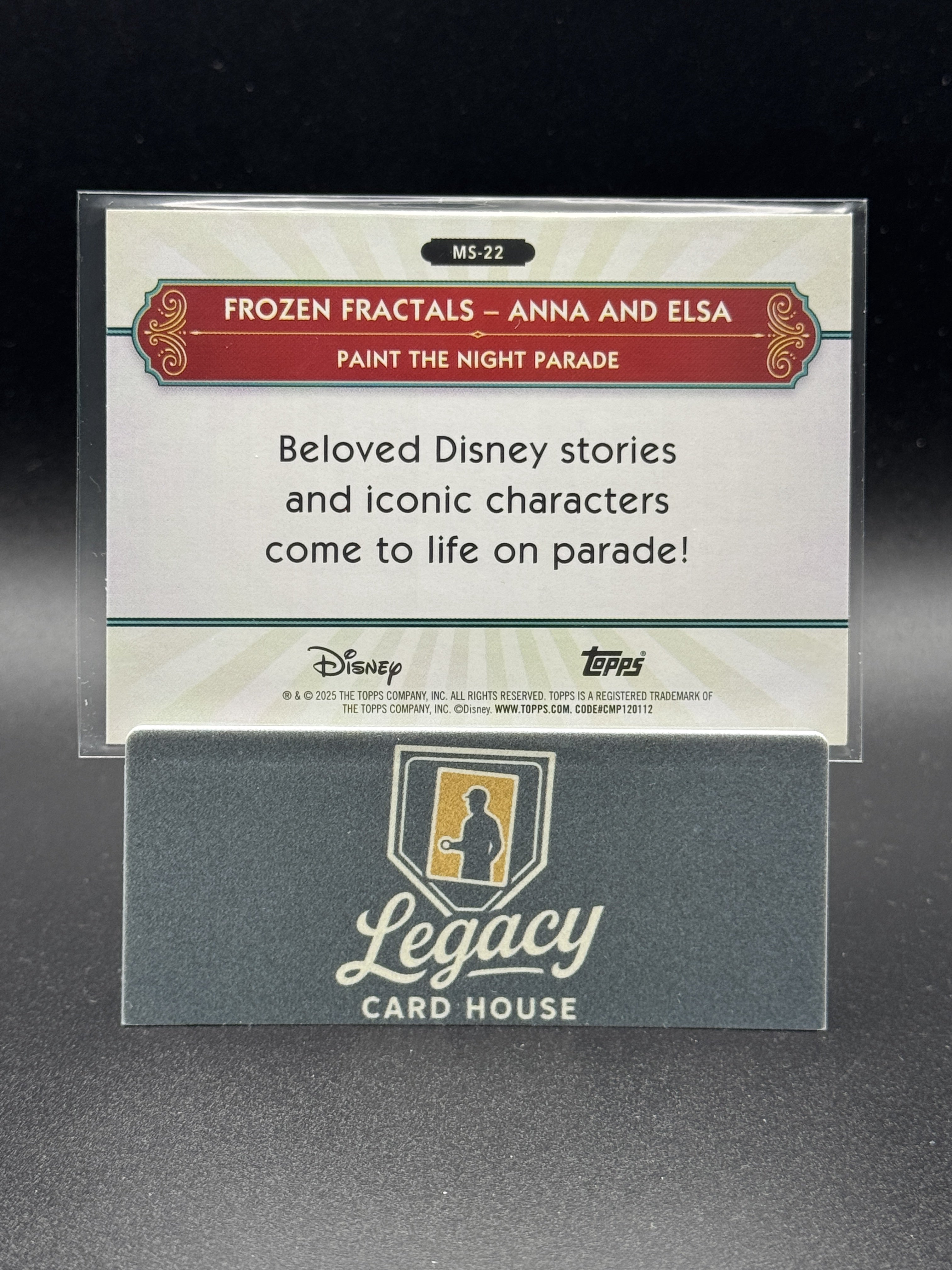 2025 Topps Disneyland 70th Anniversary #MS-22 Anna and Elsa Silver Screen