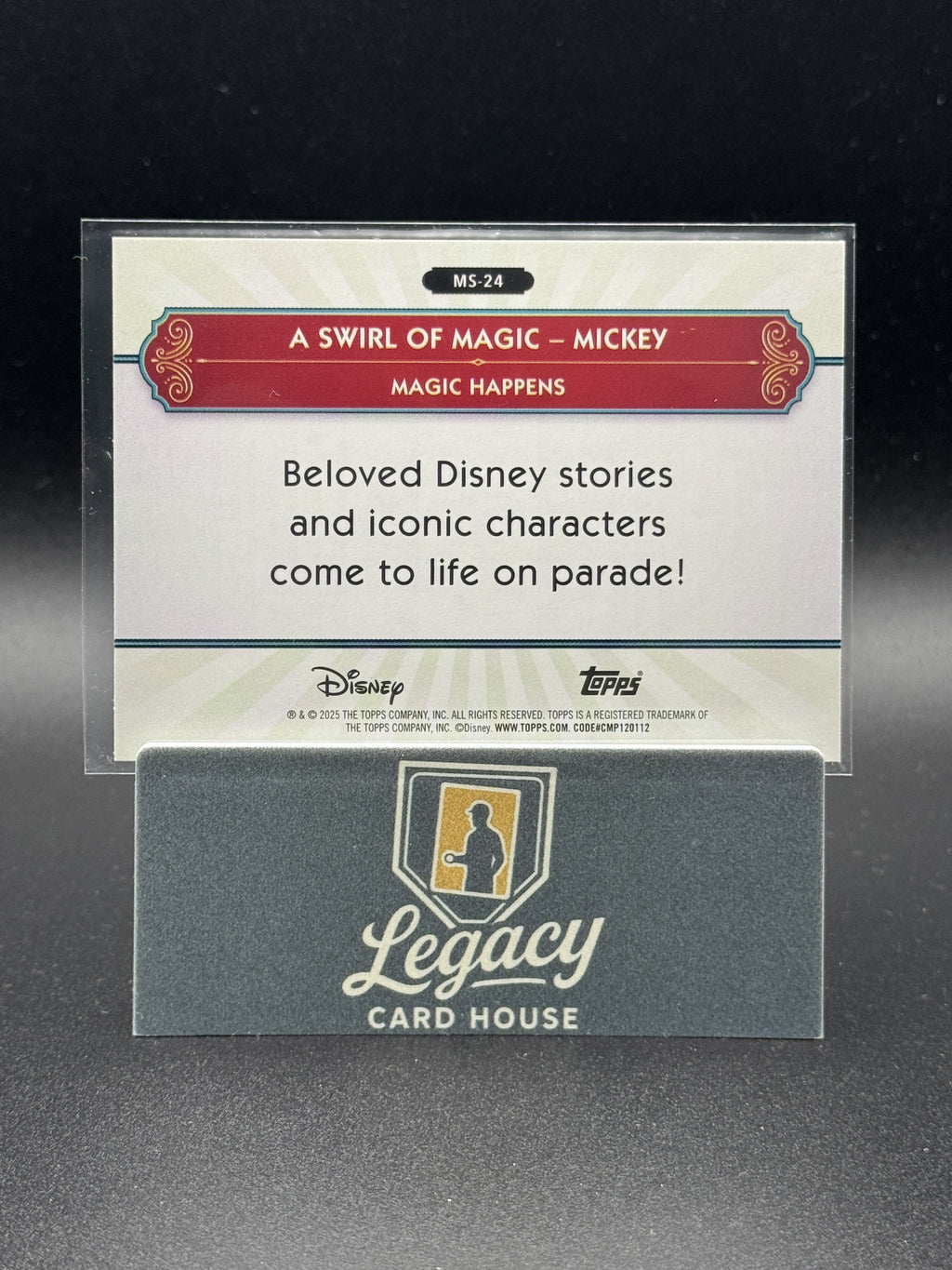 2025 Topps Disneyland 70th Anniv. A Swirl of Magic Mickey Silver Screen Main St.