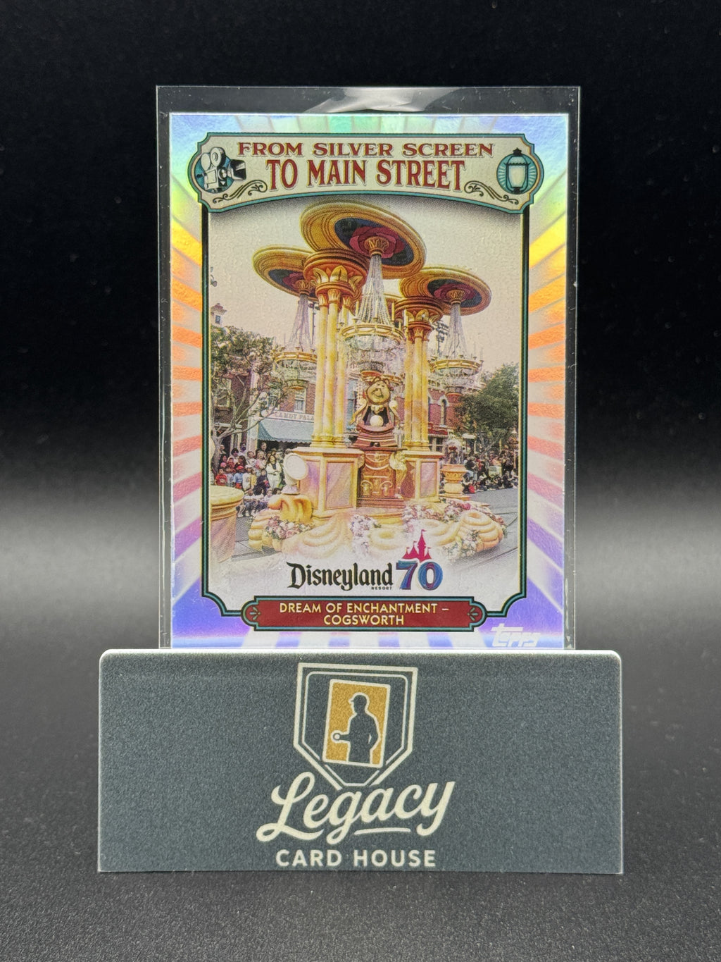 2025 Topps Disneyland 70th Anniversary Cogsworth From Silver Screen To Main St.