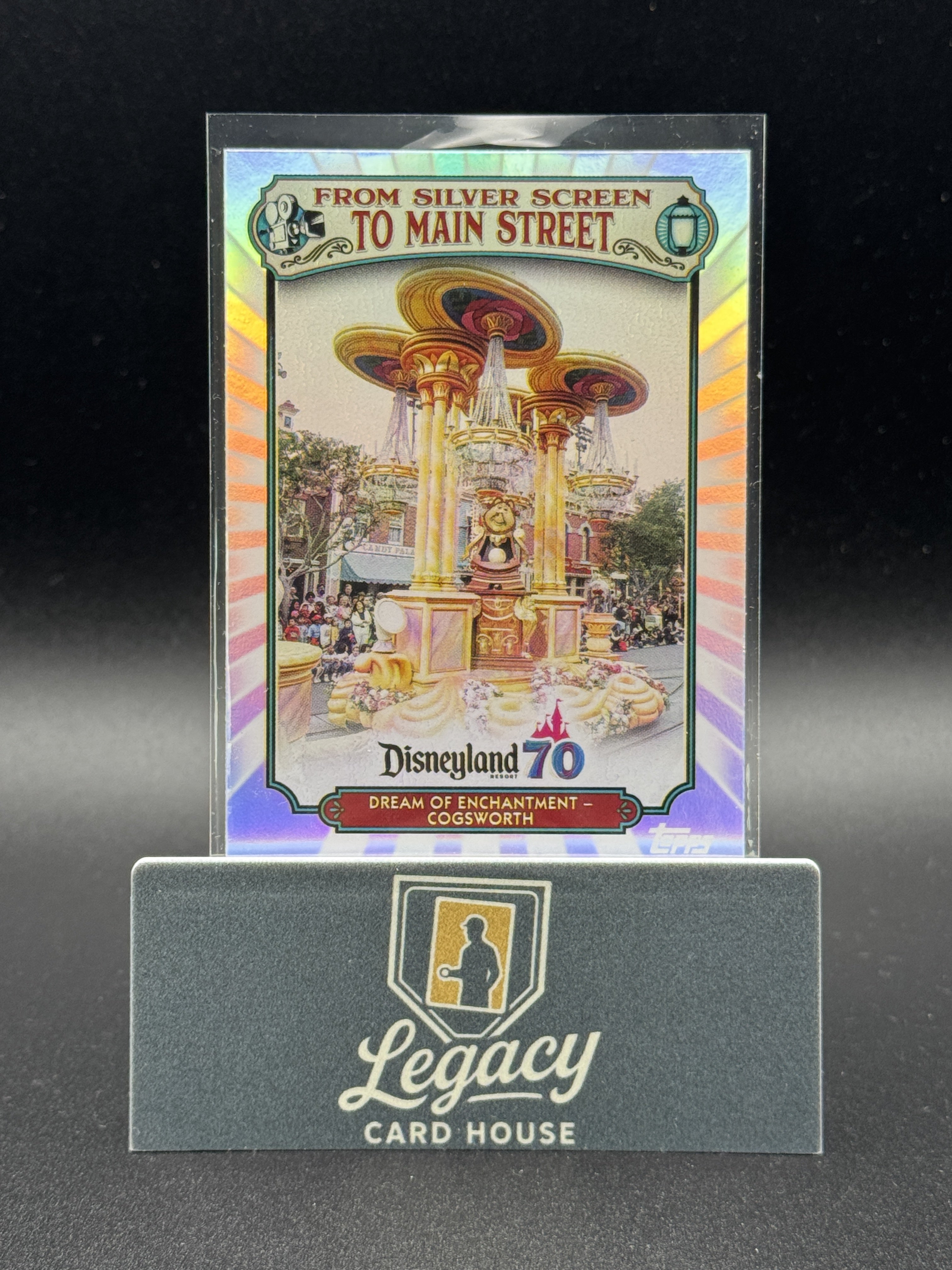2025 Topps Disneyland 70th Anniversary Cogsworth From Silver Screen To Main St.