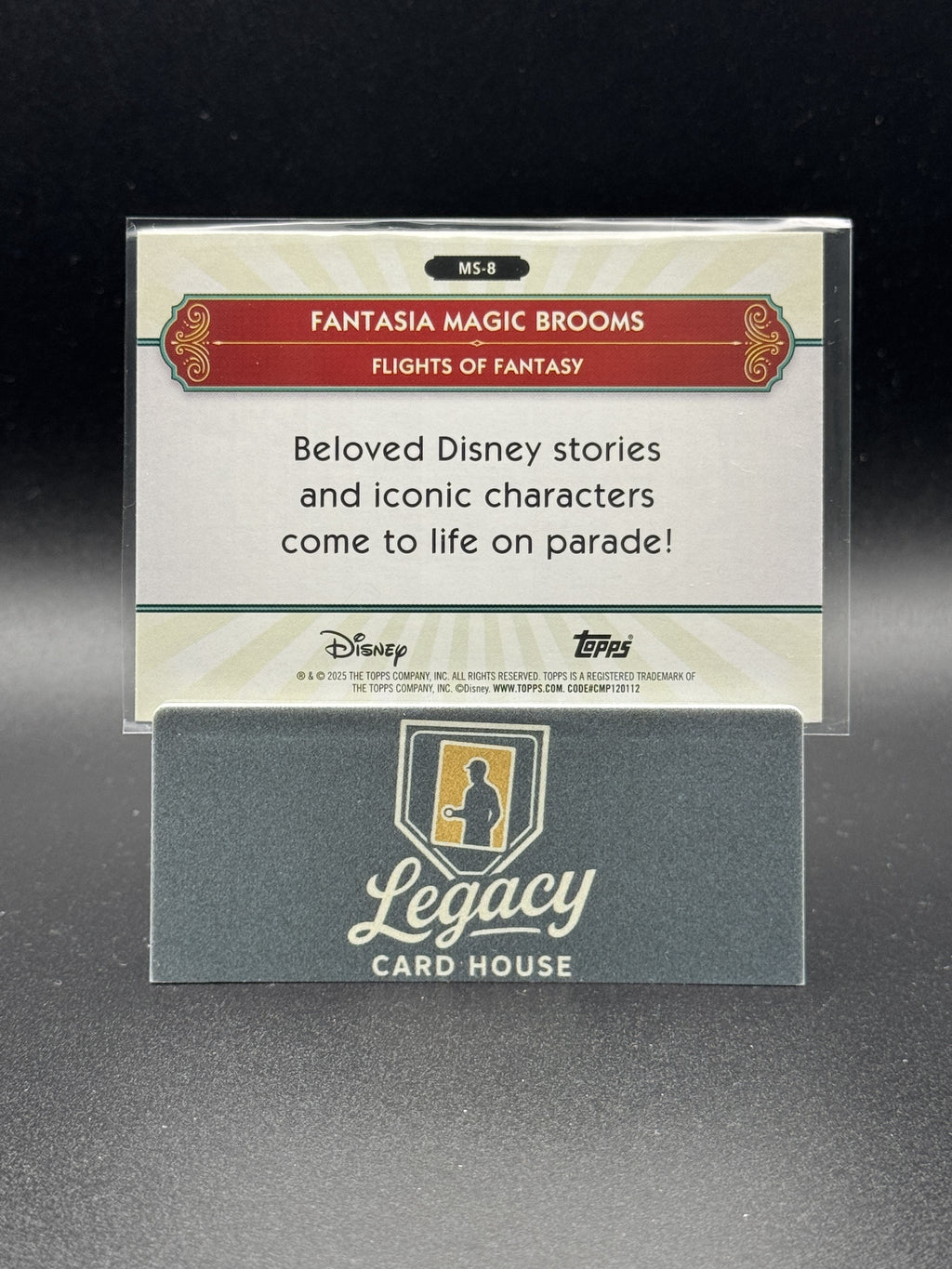 2025 Topps Disneyland 70th Anniv. Fantasia Brooms Silver Screen To Main St.
