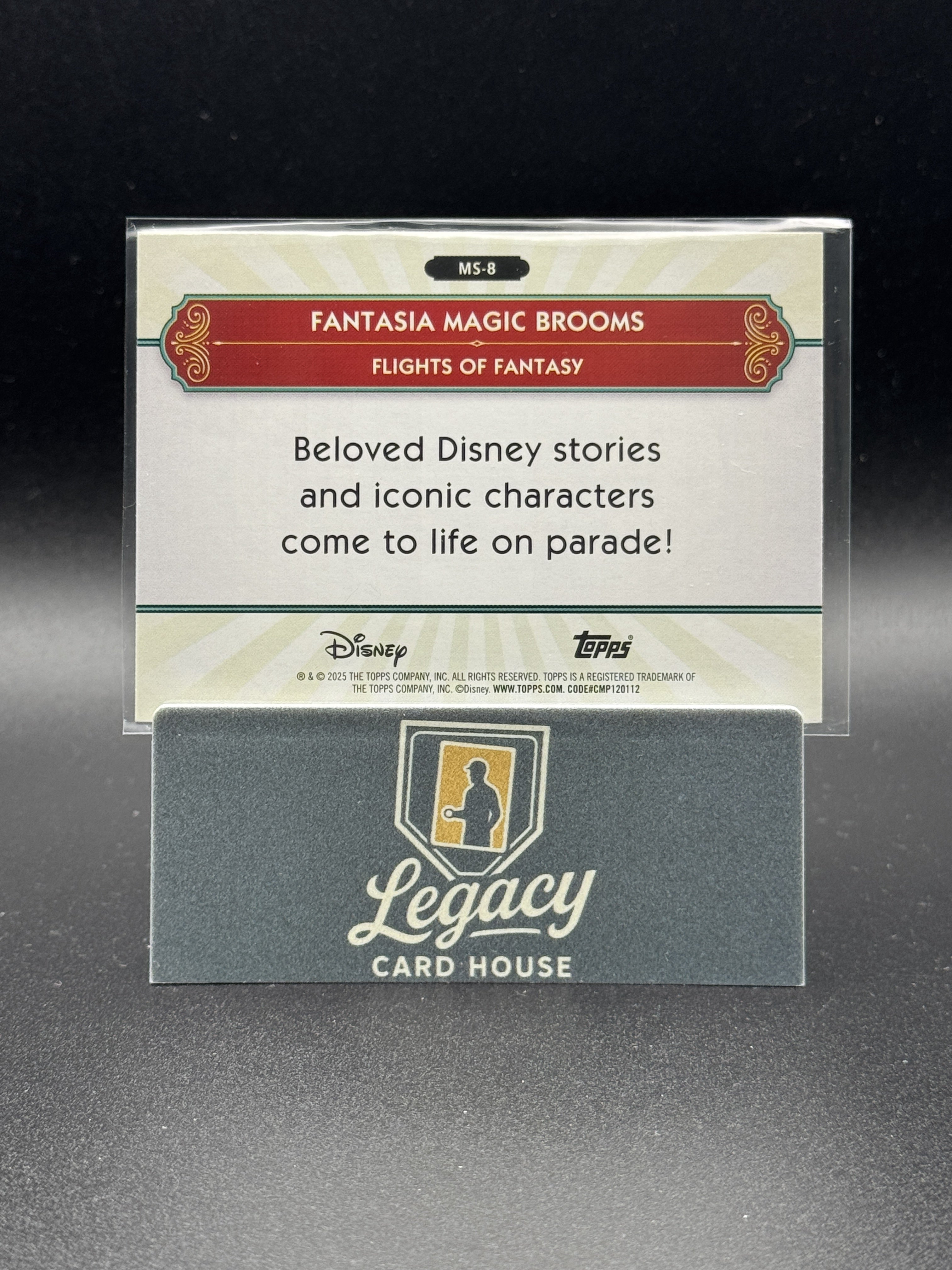 2025 Topps Disneyland 70th Anniv. Fantasia Brooms Silver Screen To Main St.