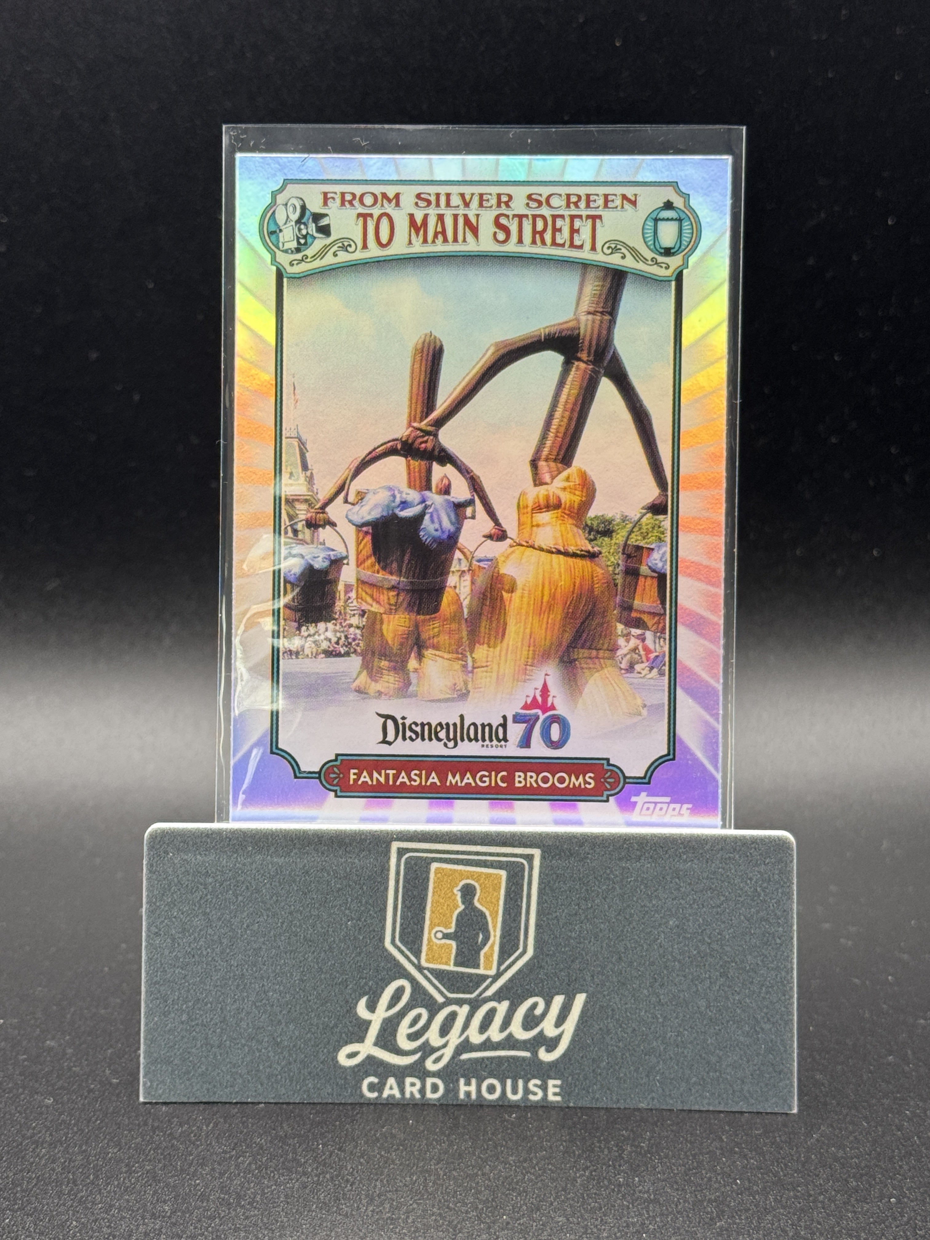 2025 Topps Disneyland 70th Anniv. Fantasia Brooms Silver Screen To Main St.