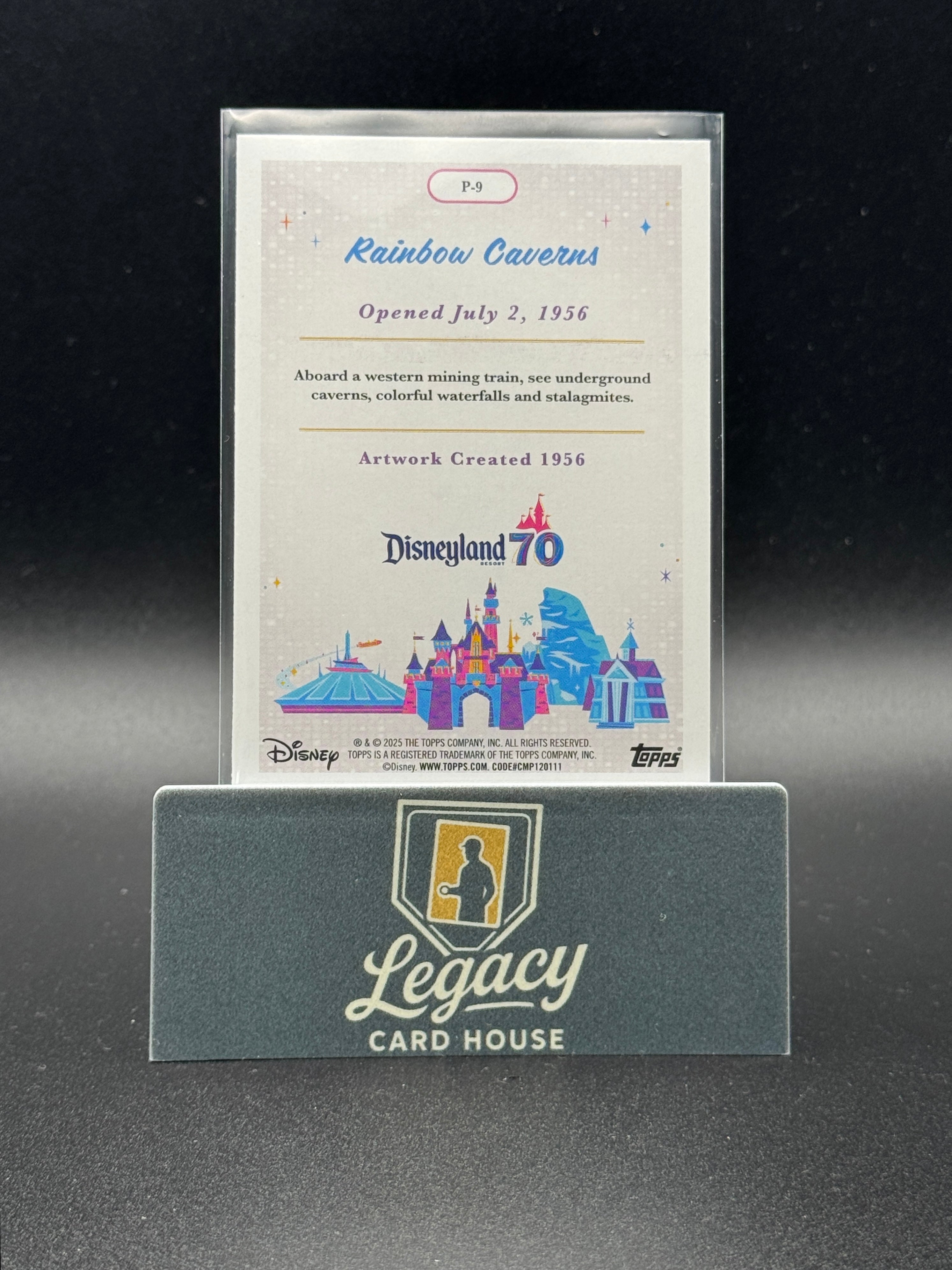 2025 Topps Disneyland 70th Anniversary #P-9 Rainbow Caverns Posters