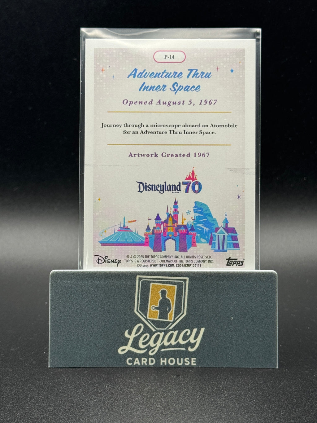 2025 Topps Disneyland 70th Anniversary #P-14 Adventure Thru Inner Space Posters