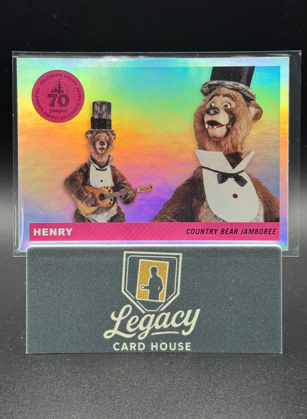 2025 Topps Disney Disneyland 70th Anniv. Henry Country Bear Foilfractor