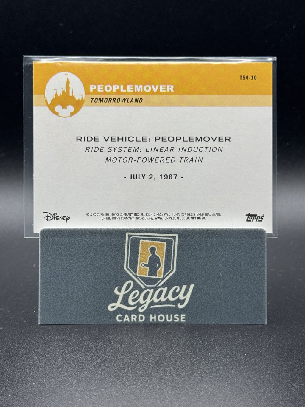 2025 Topps Disneyland 70th Anniv. PeopleMover 1954 Disneyland On Wheels