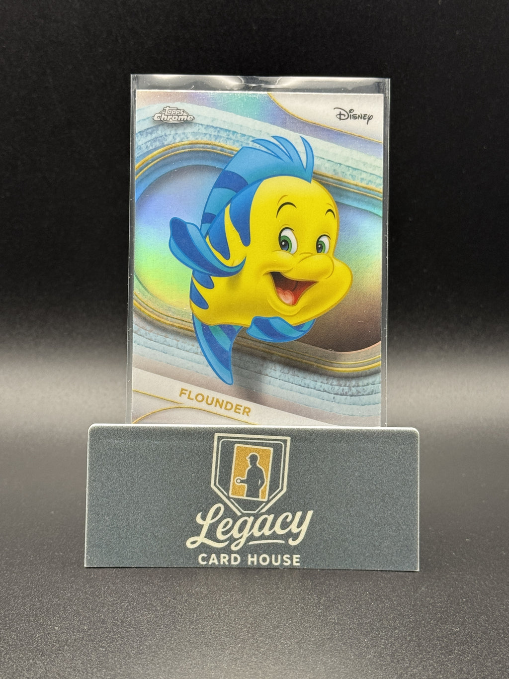 2025 Topps Chrome Disney #60 Flounder Refractor