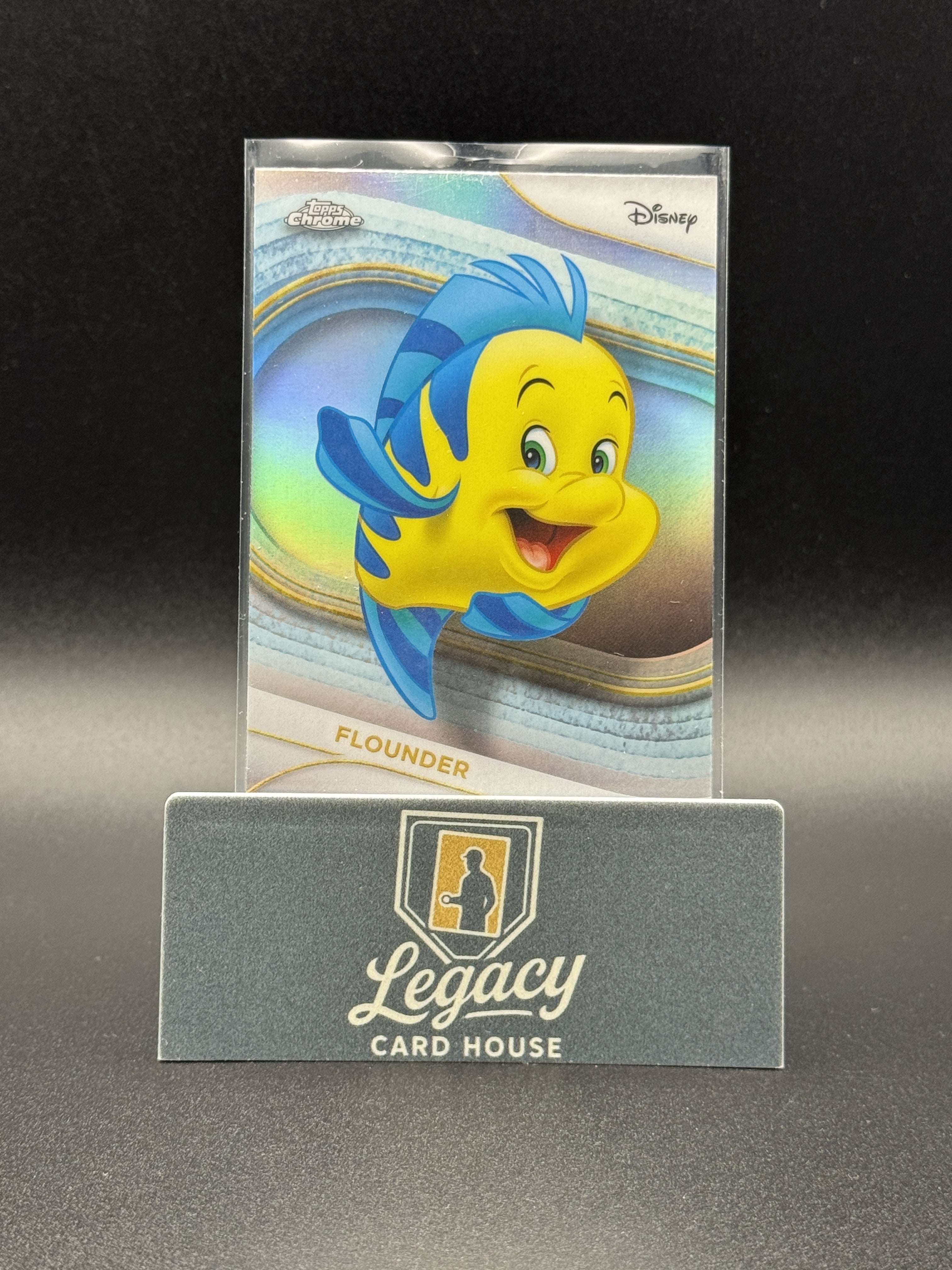 2025 Topps Chrome Disney #60 Flounder Refractor