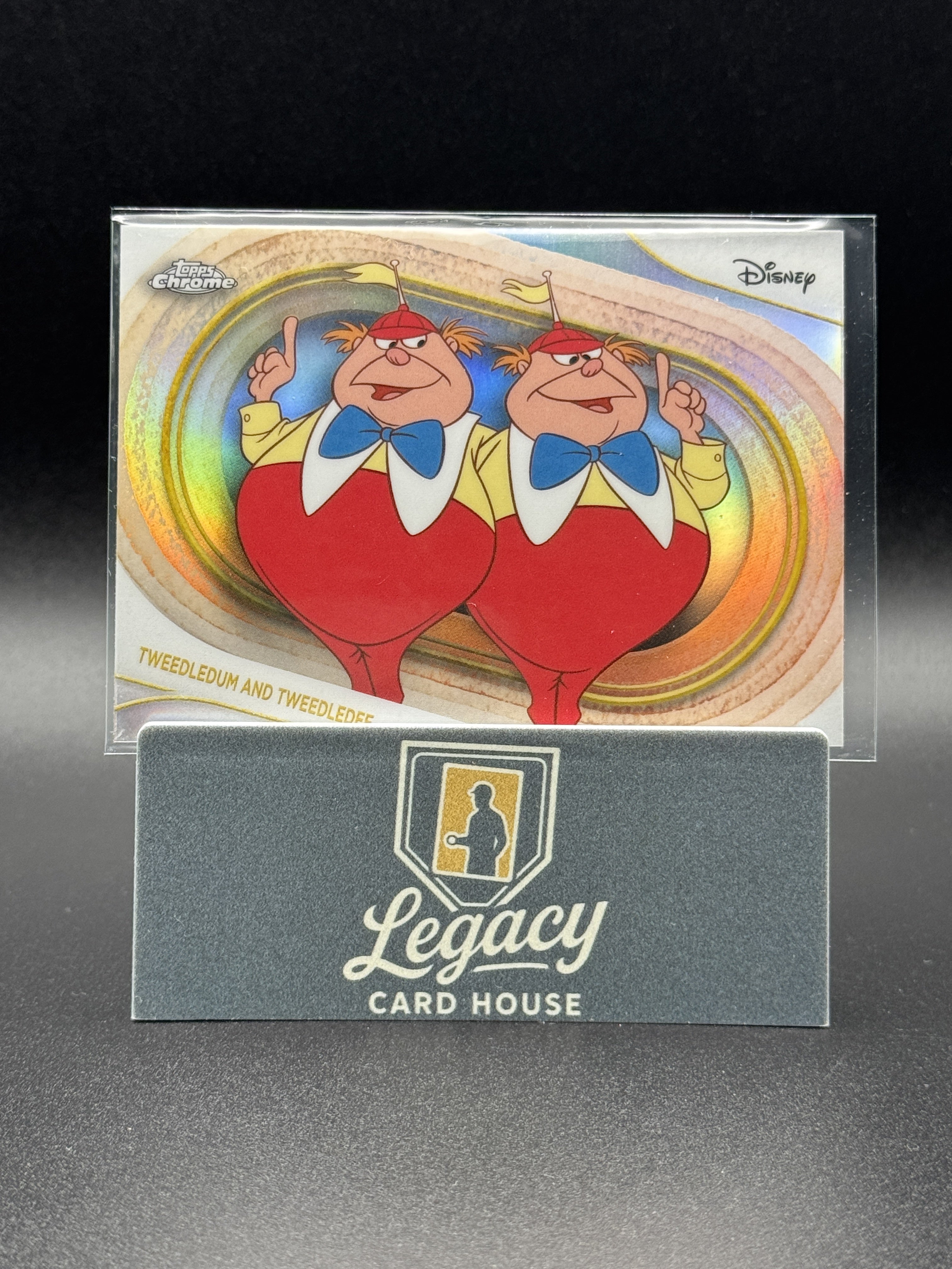 2025 Topps Chrome Disney #179 Tweedledum and Tweedledee Refractor