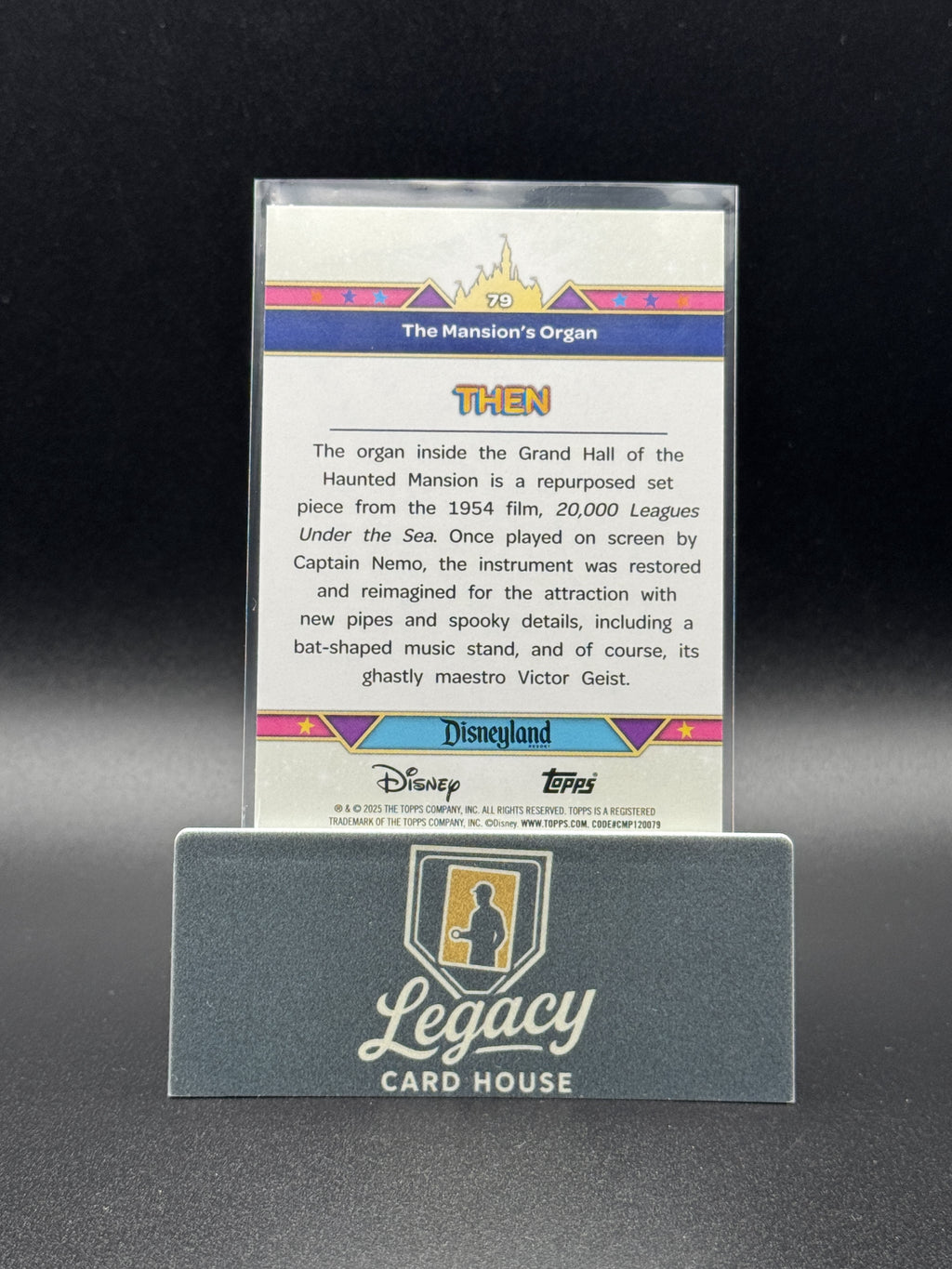 2025 Topps Disneyland 70th Anniversary #79 The Mansion's Organ Pink Shimmer Foil