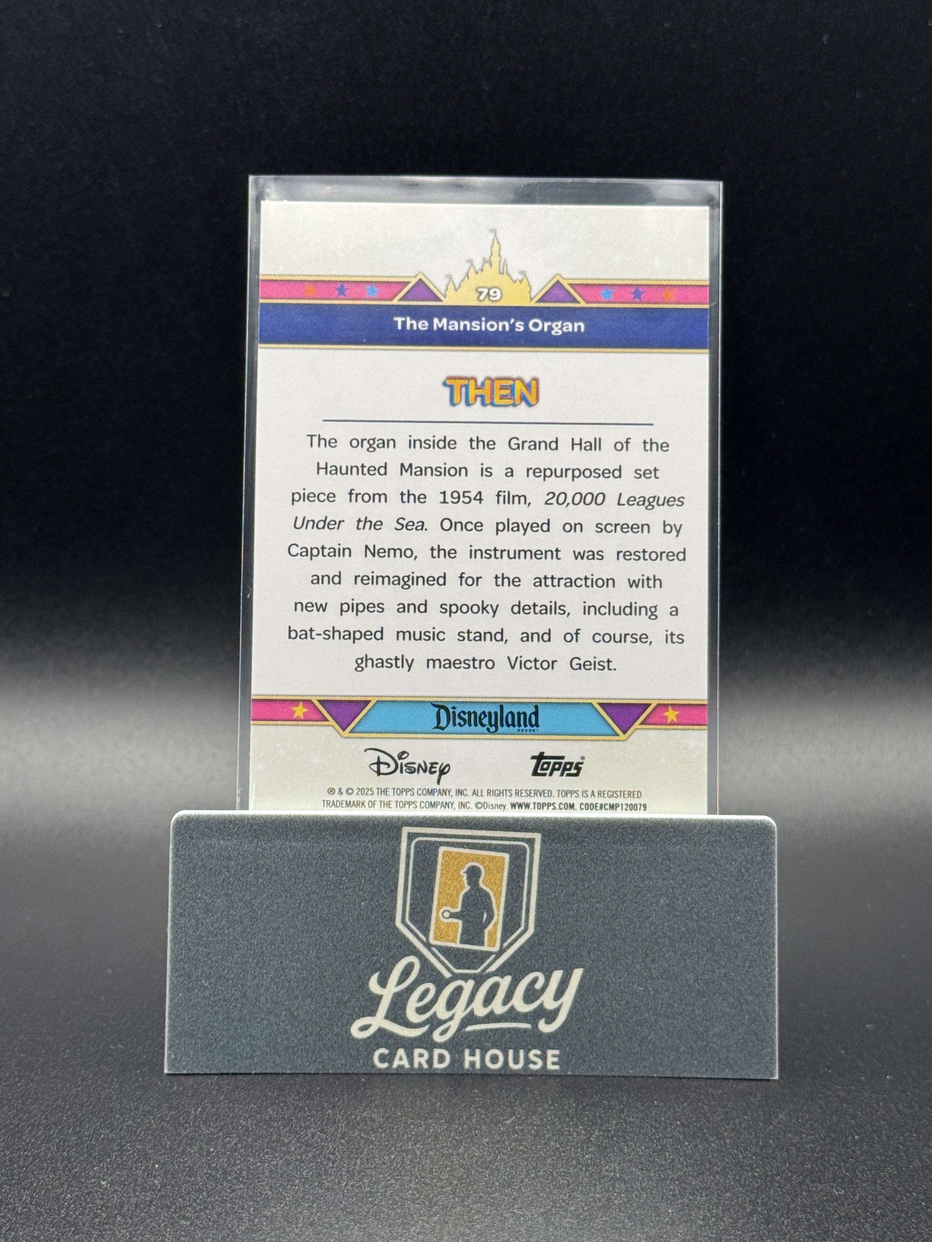 2025 Topps Disneyland 70th Anniversary #79 The Mansion's Organ Pink Shimmer Foil