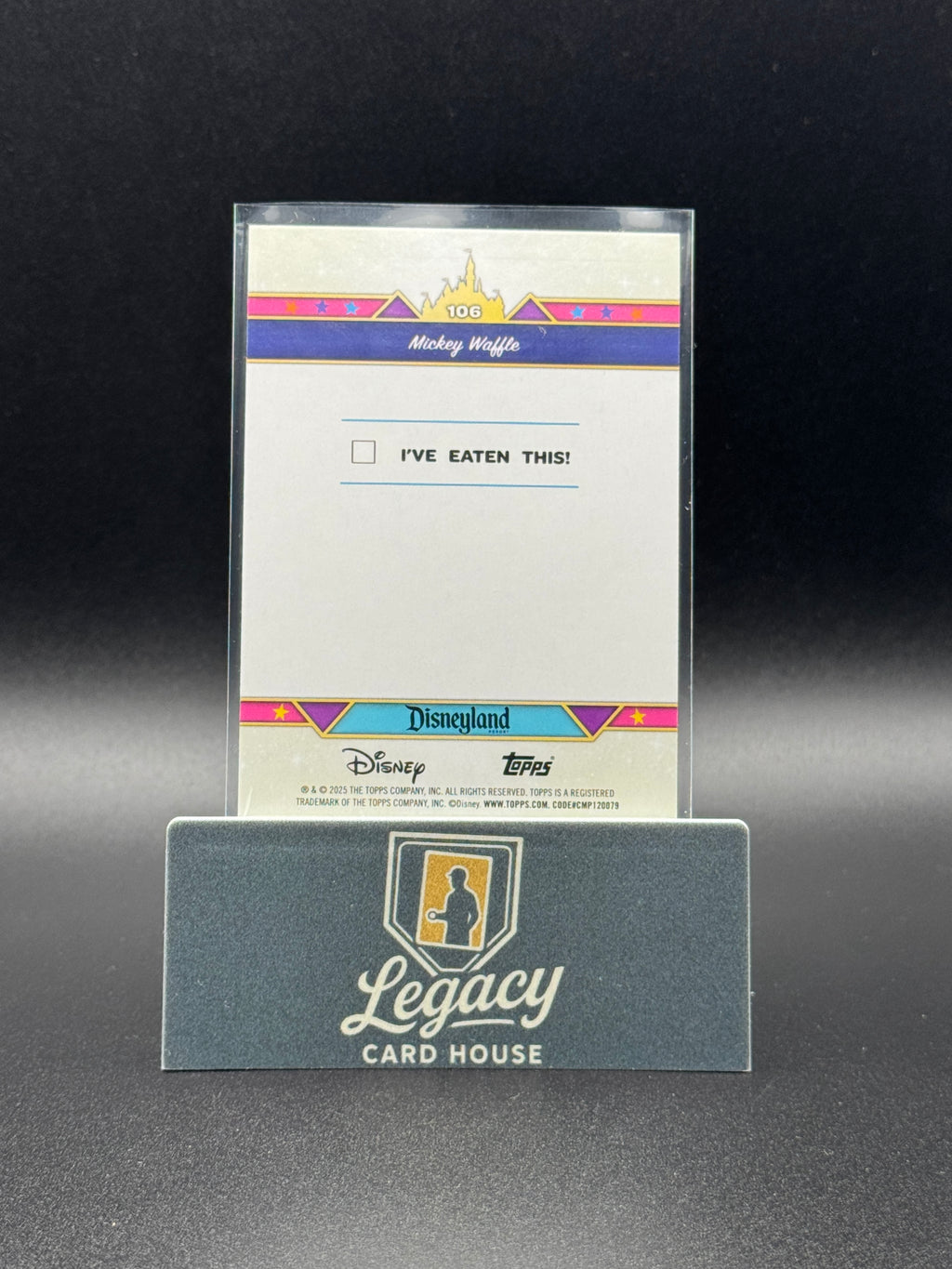 2025 Topps Disneyland 70th Anniversary #106 Mickey Waffle Rainbow Foil