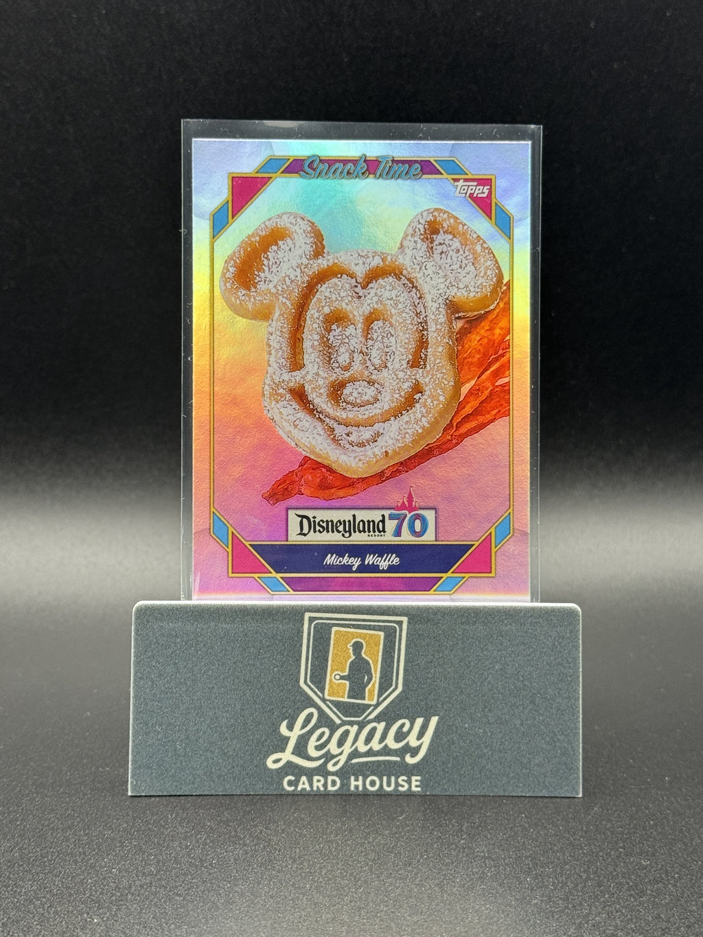 2025 Topps Disneyland 70th Anniversary #106 Mickey Waffle Rainbow Foil